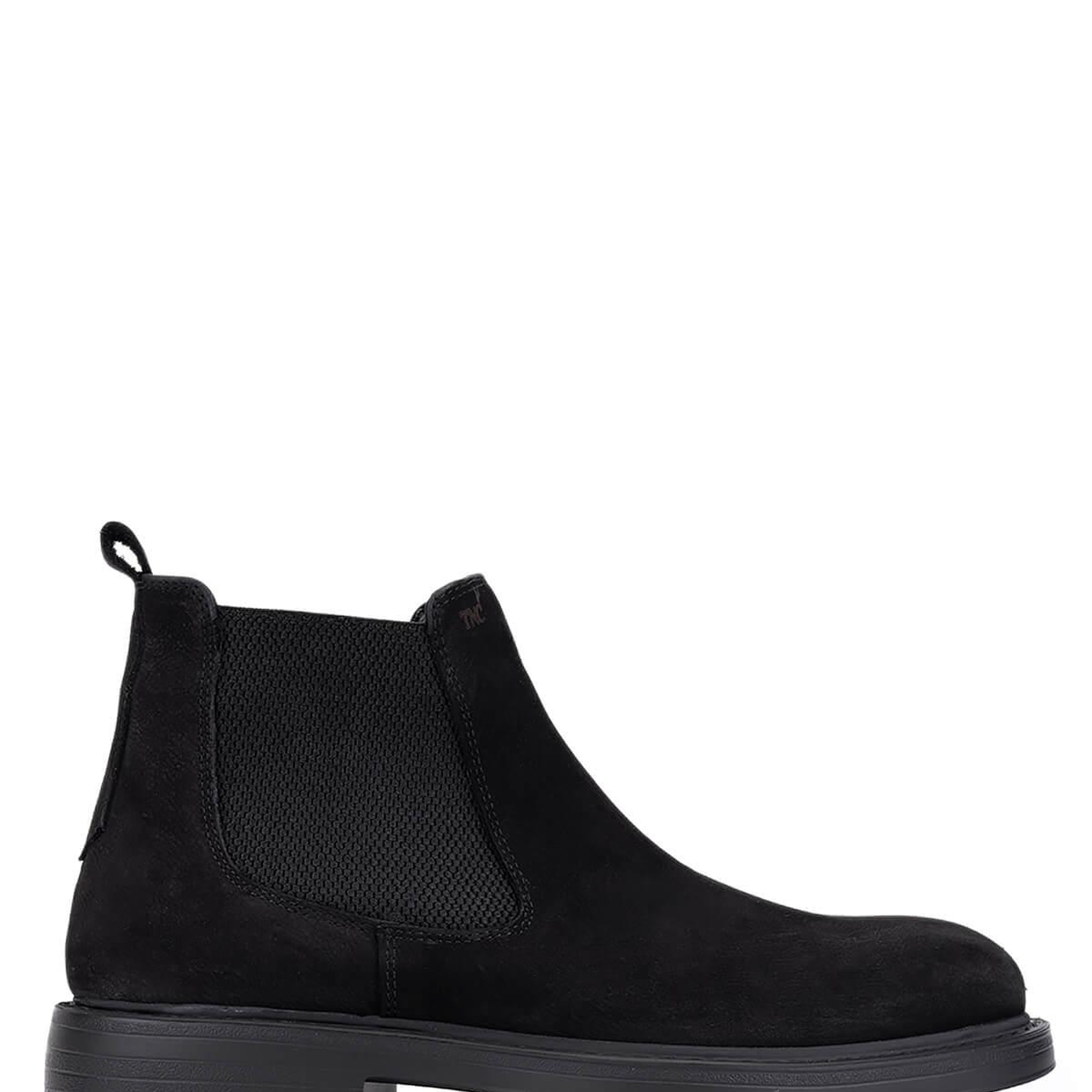 Tamer Tanca Erkek Hakiki Deri Siyah Nubuk Casual Bot