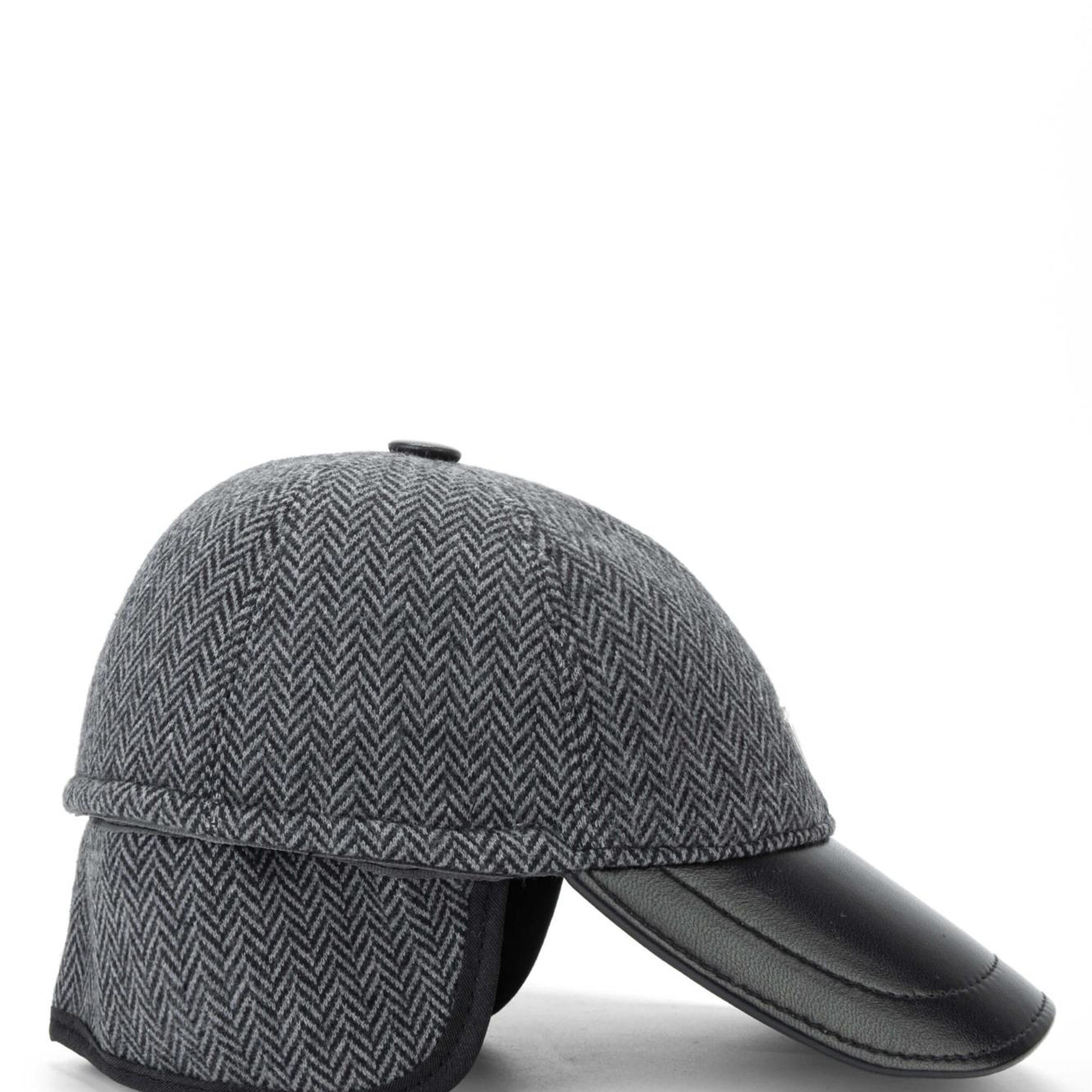 Tamer Tanca Erkek Tekstil Deri Gri Şapka