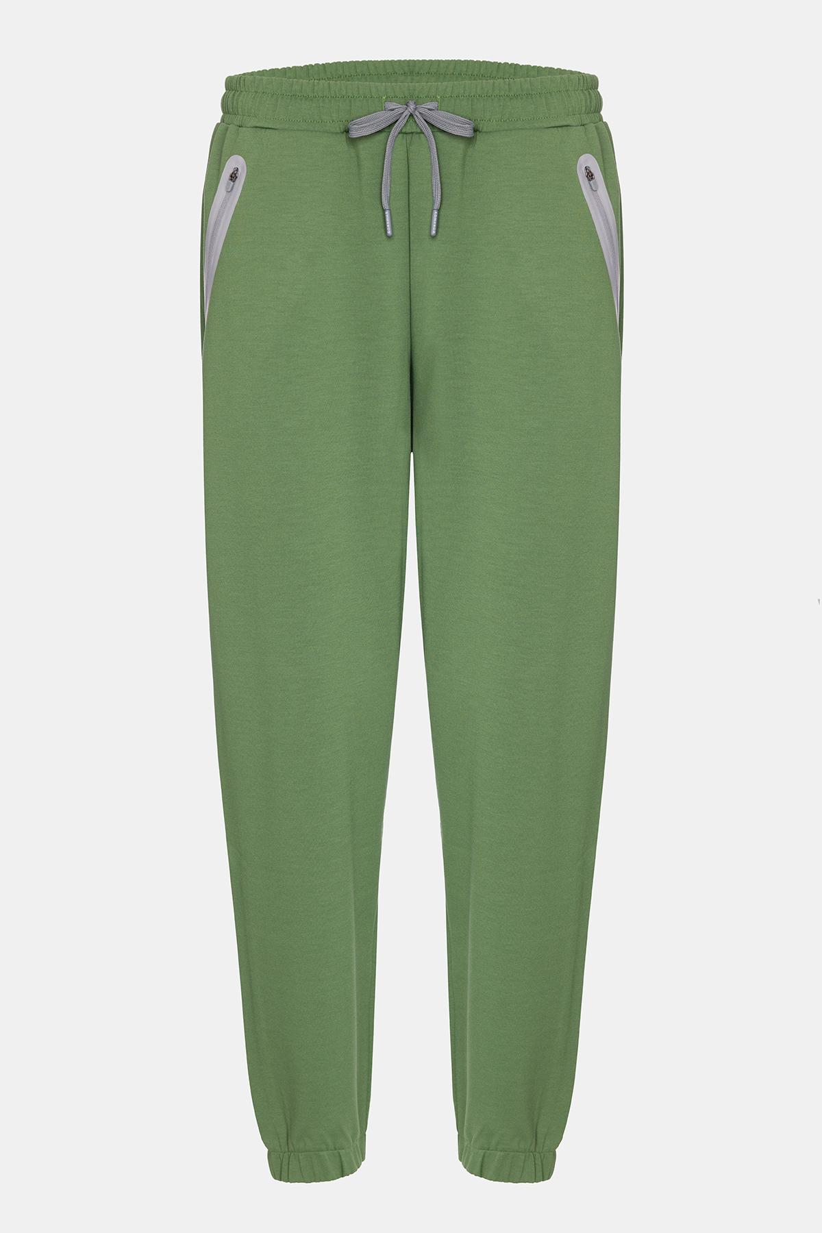 Erkek Haki Activewear Eşofman Altı