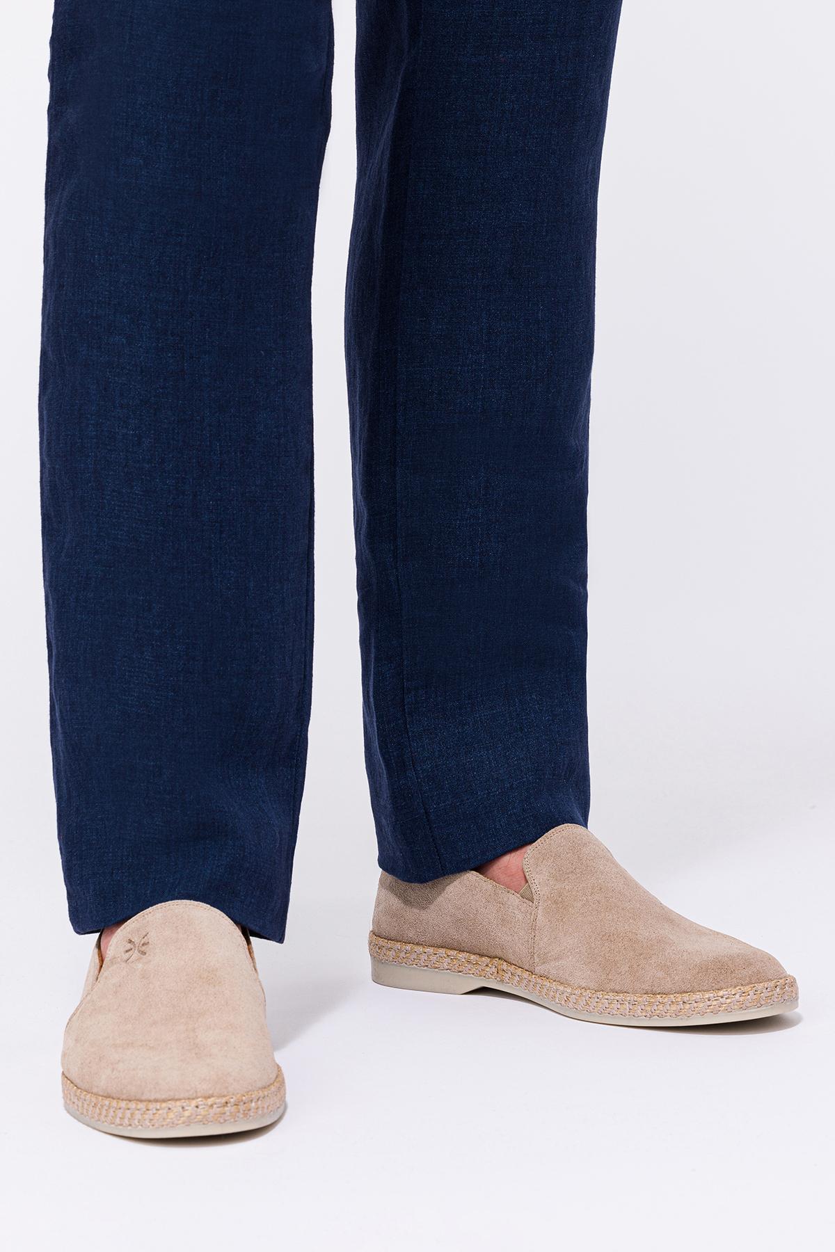 Erkek Bej Süet Espadril