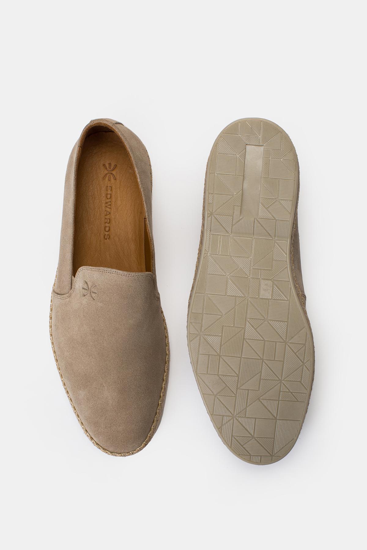 Erkek Bej Süet Espadril