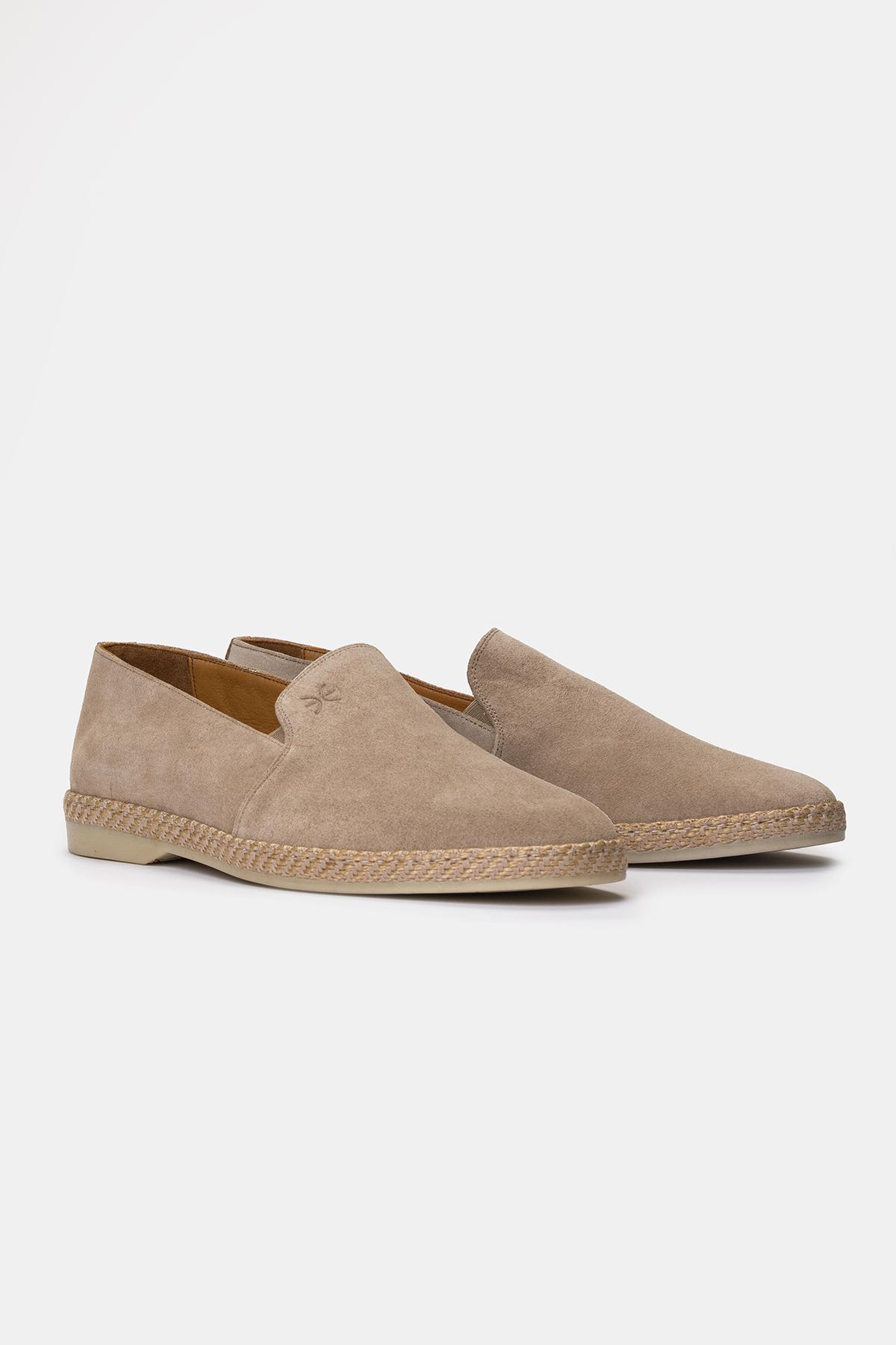 Erkek Bej Süet Espadril