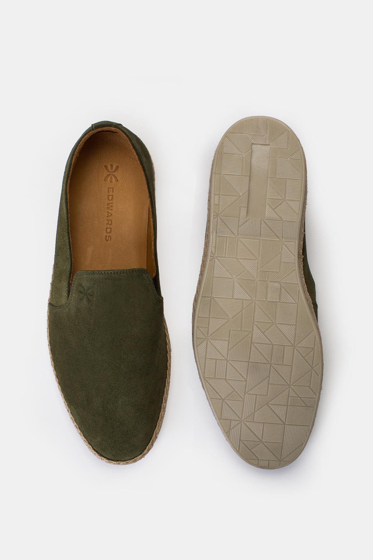 Erkek Haki Süet Espadril