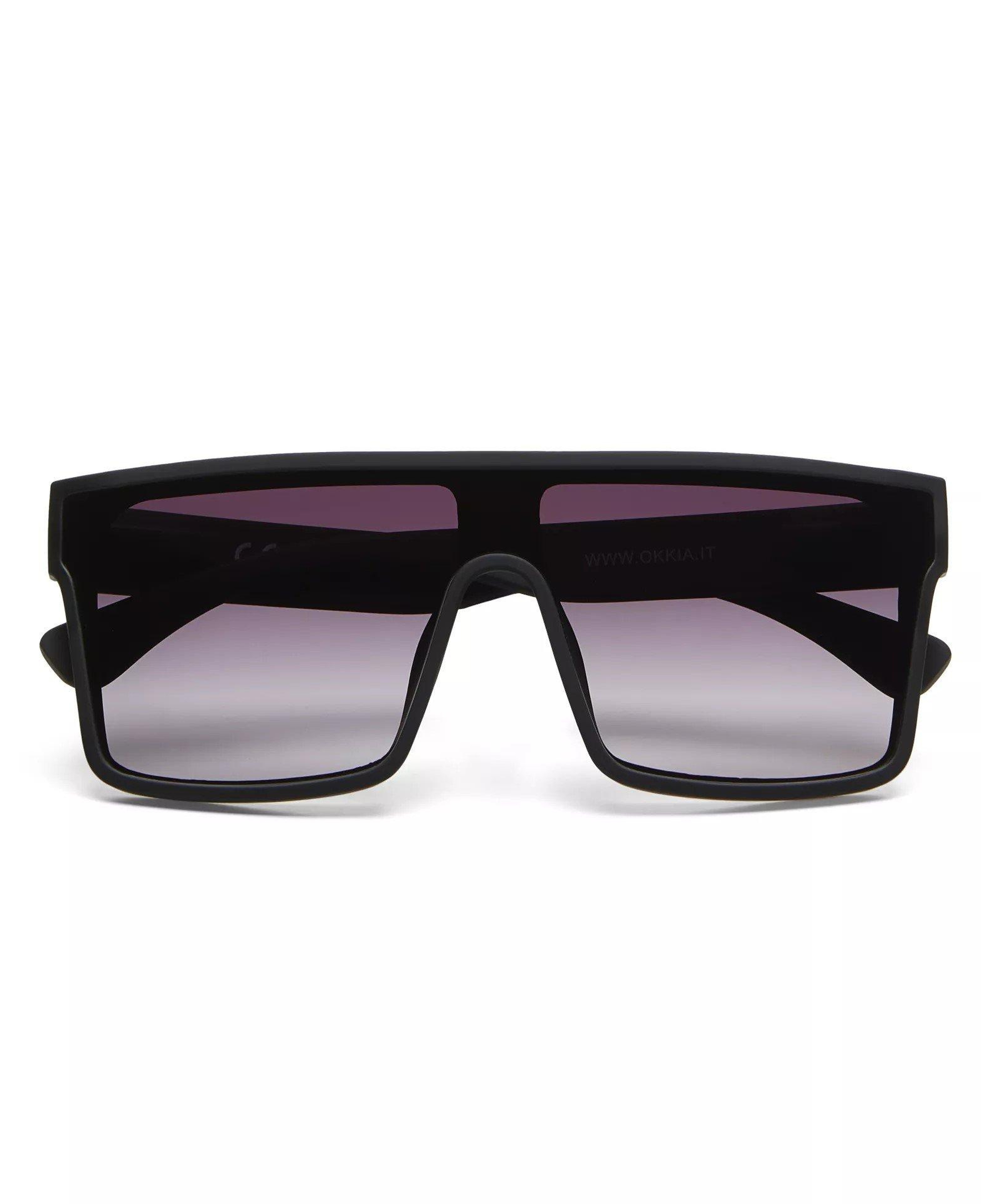 Okkia Andrea Altıgen Unisex Güneş GözlüğüBeyaz / Lens : Mavi