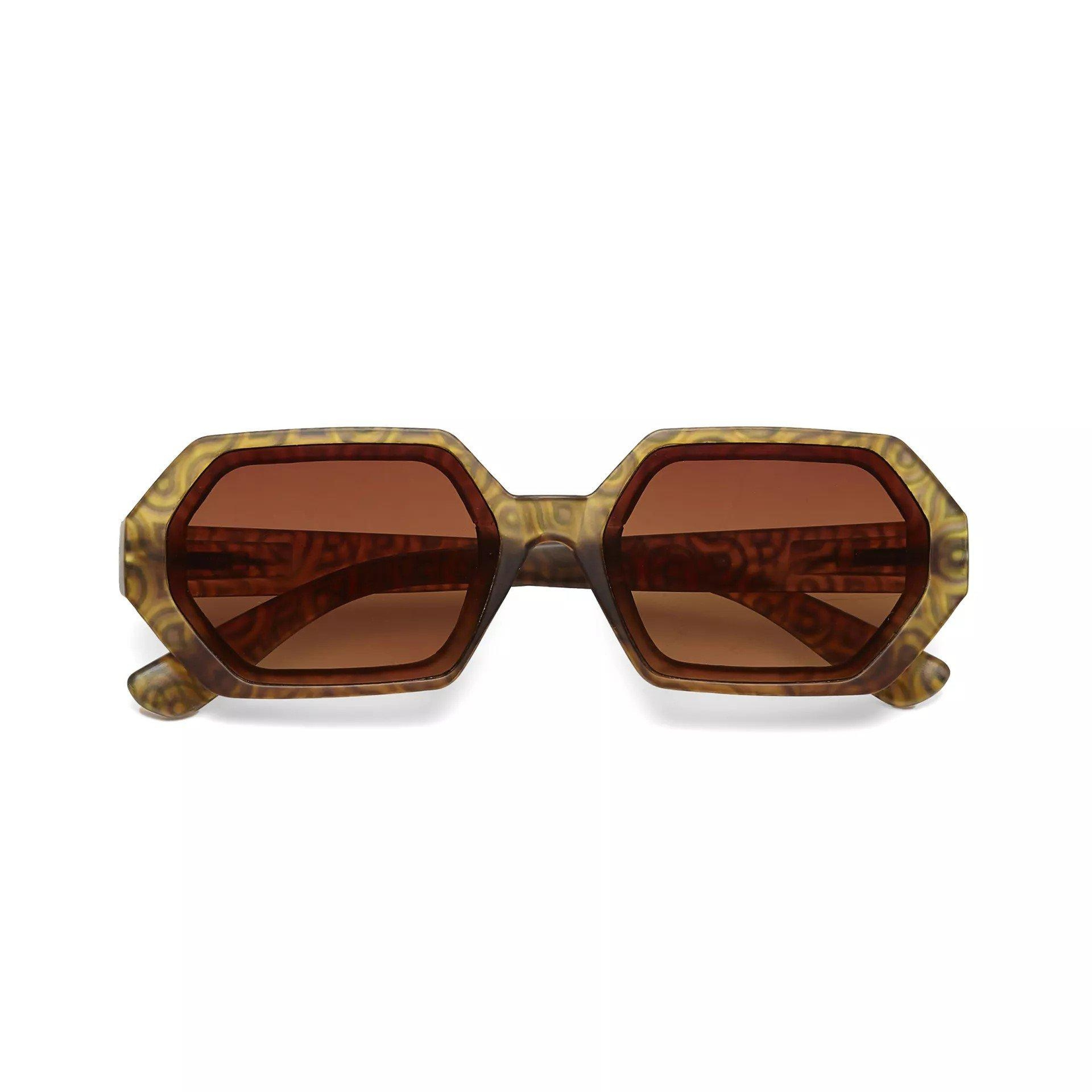 Okkia Alessio Unisex Güneş GözlüğüTransparan Sarı / Lens: Kahverengi Degrade