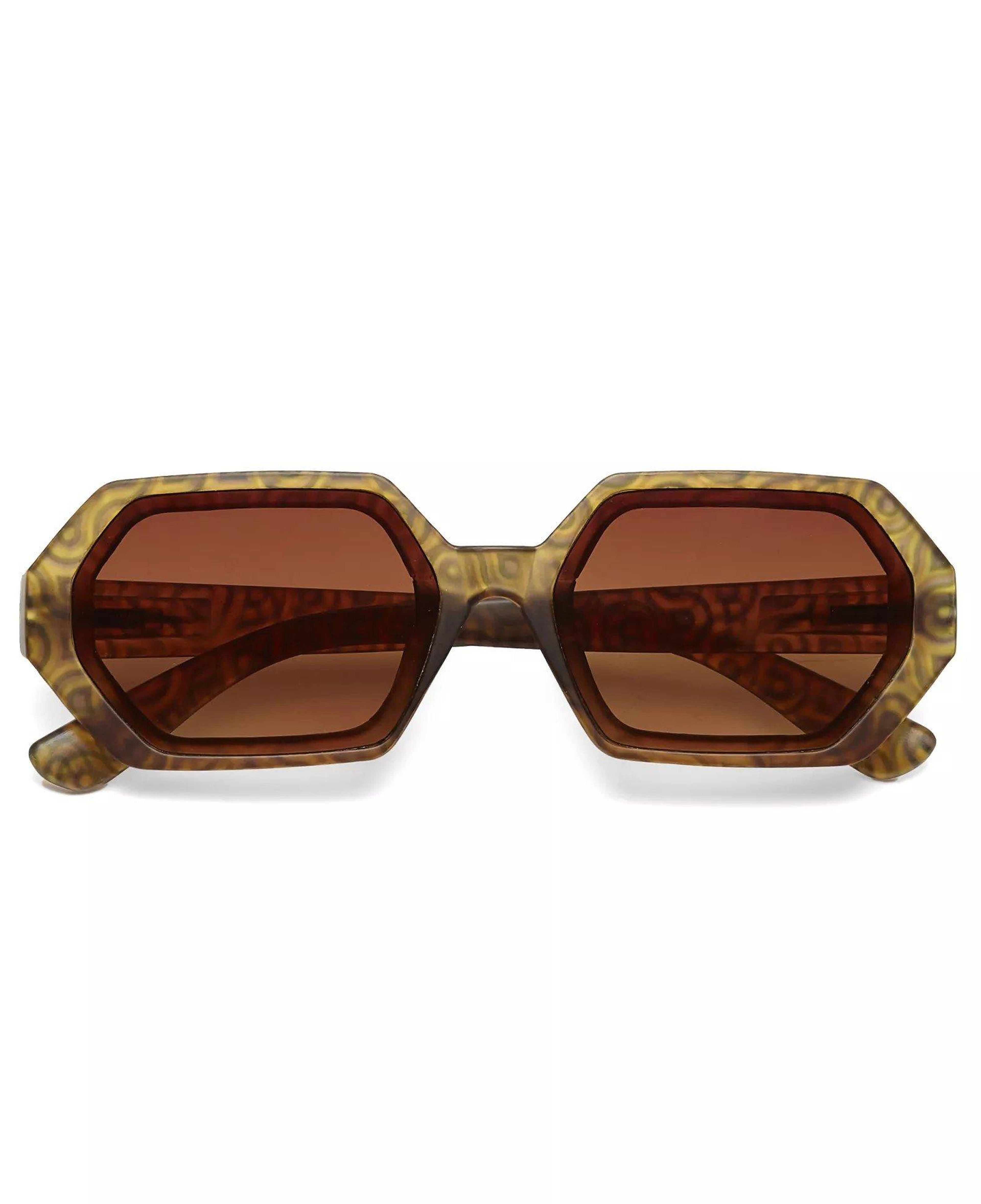 Okkia Alessio Unisex Güneş GözlüğüTransparan Sarı / Lens: Kahverengi Degrade