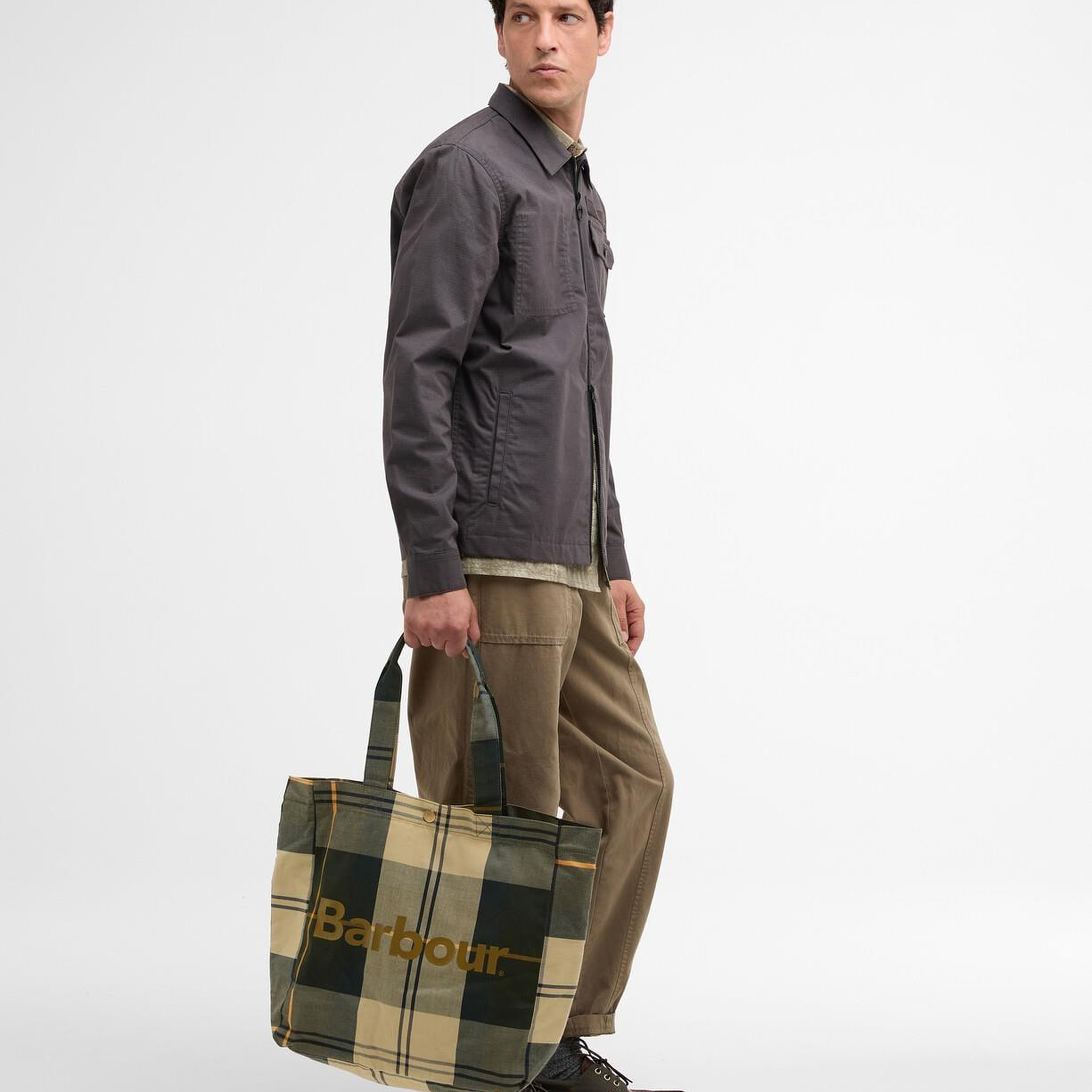 Barbour Telfield Tartan Tote Kol Çantası