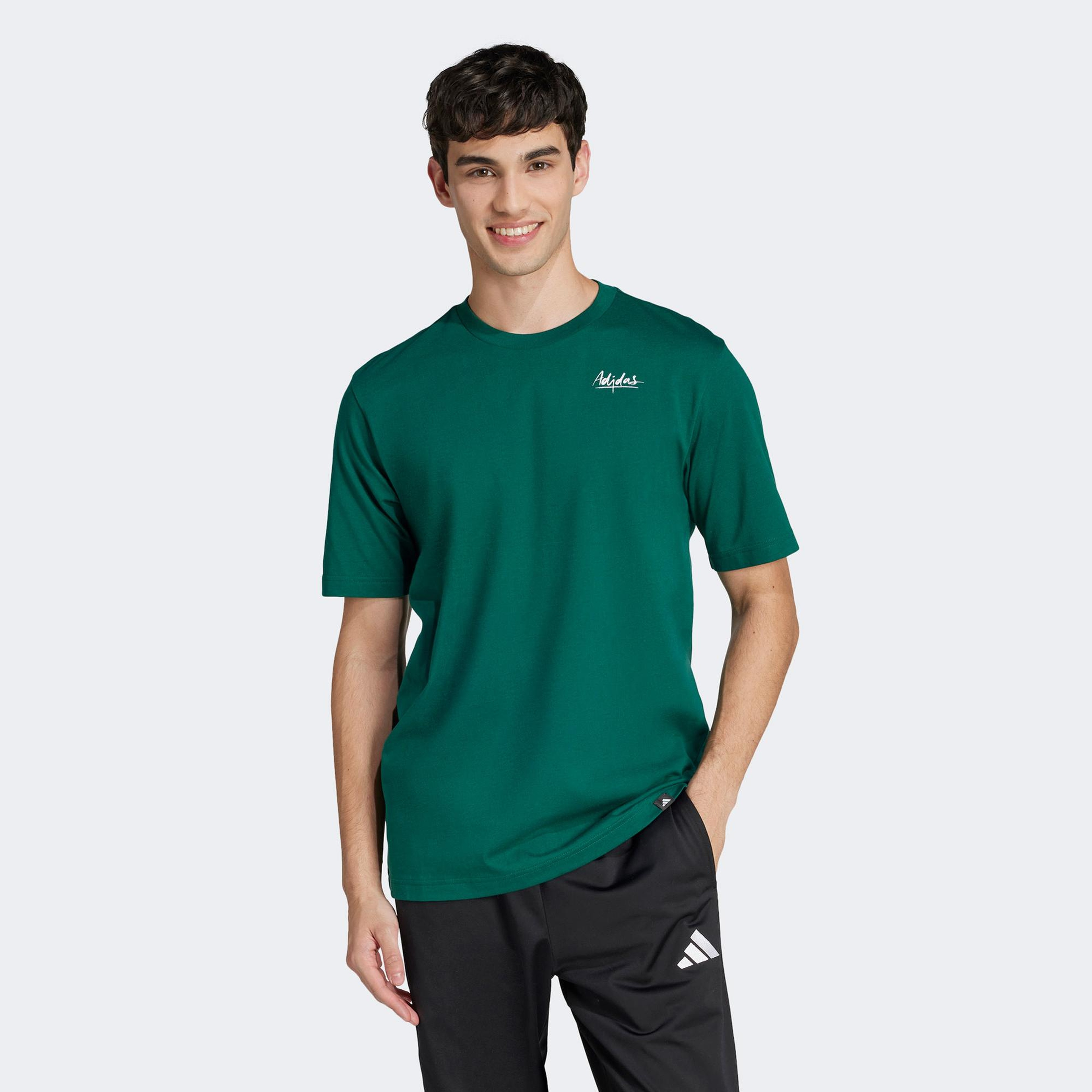 adidas Lounge Still Life Bowl Graphic Erkek Yeşil T-Shirt