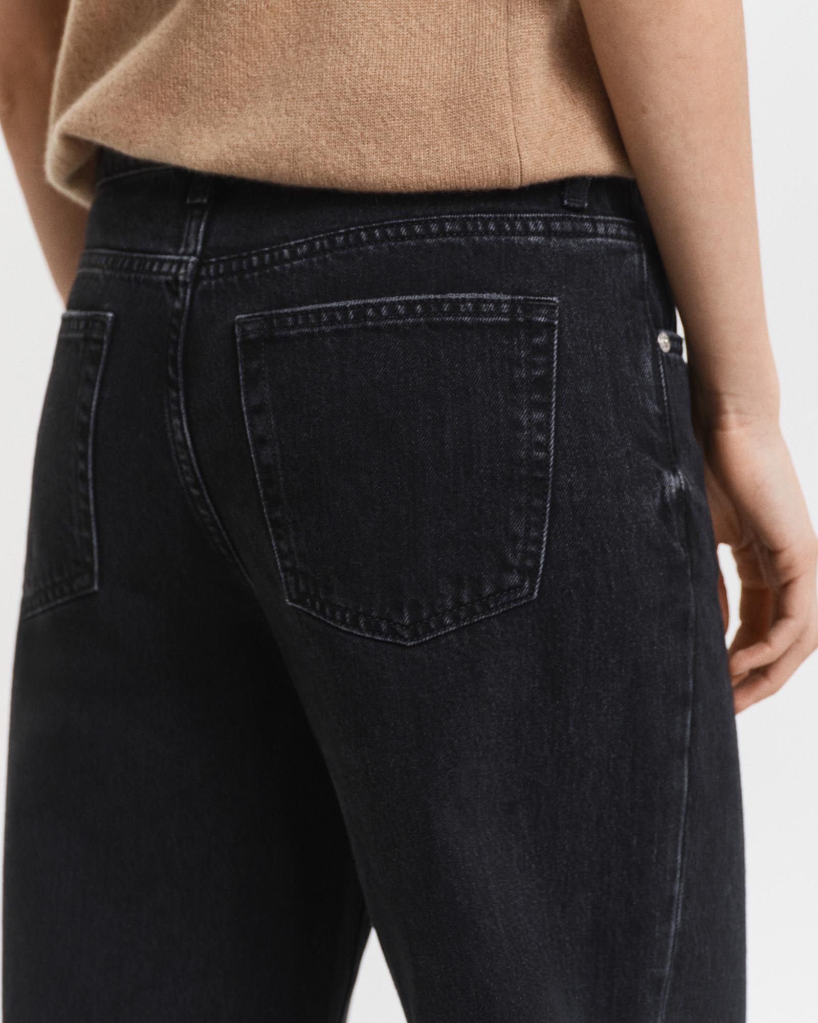 GANT Kadın Siyah Relaxed Fit Jean Pantolon