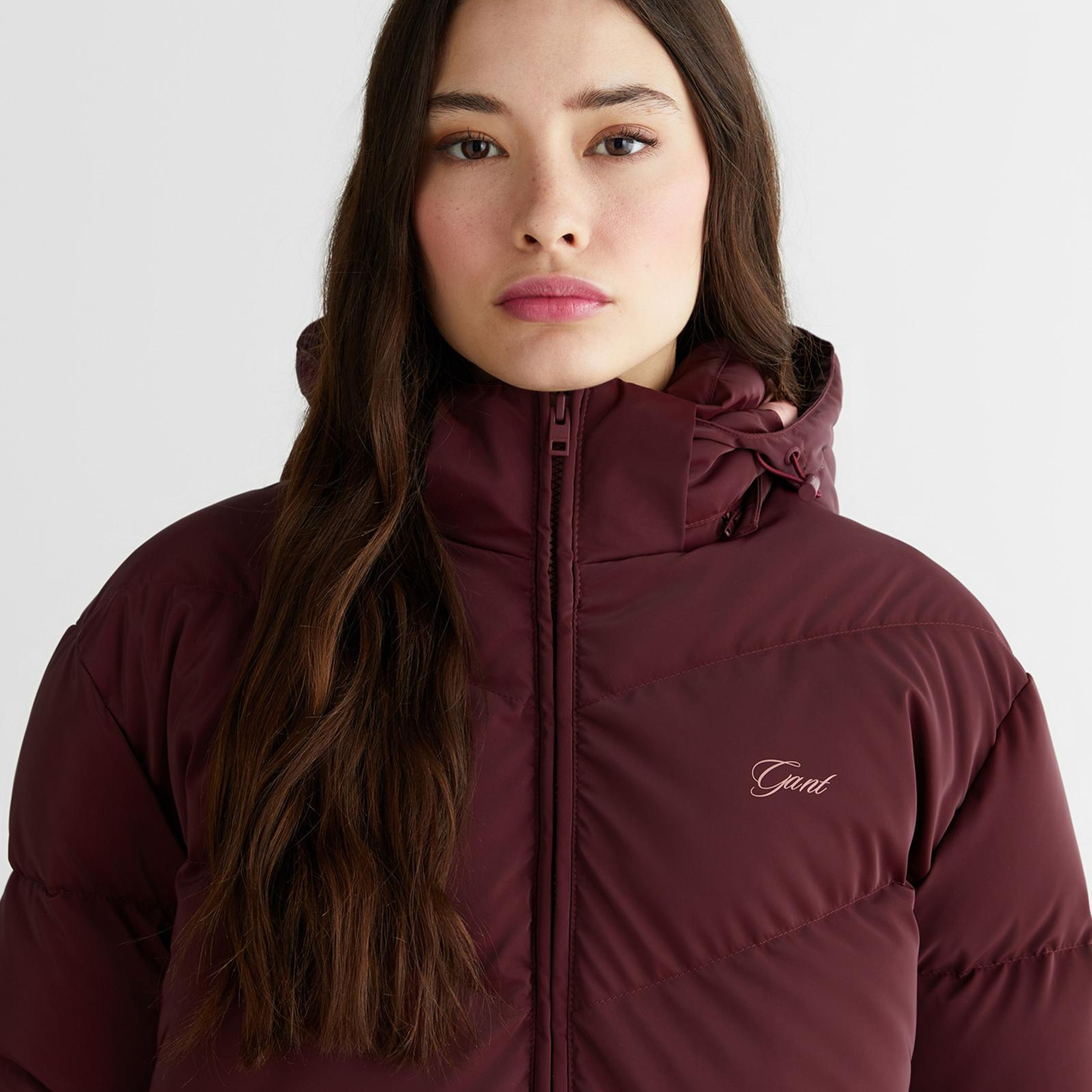GANT Erkek Bordo Regular Fit Fermuarlı Mont