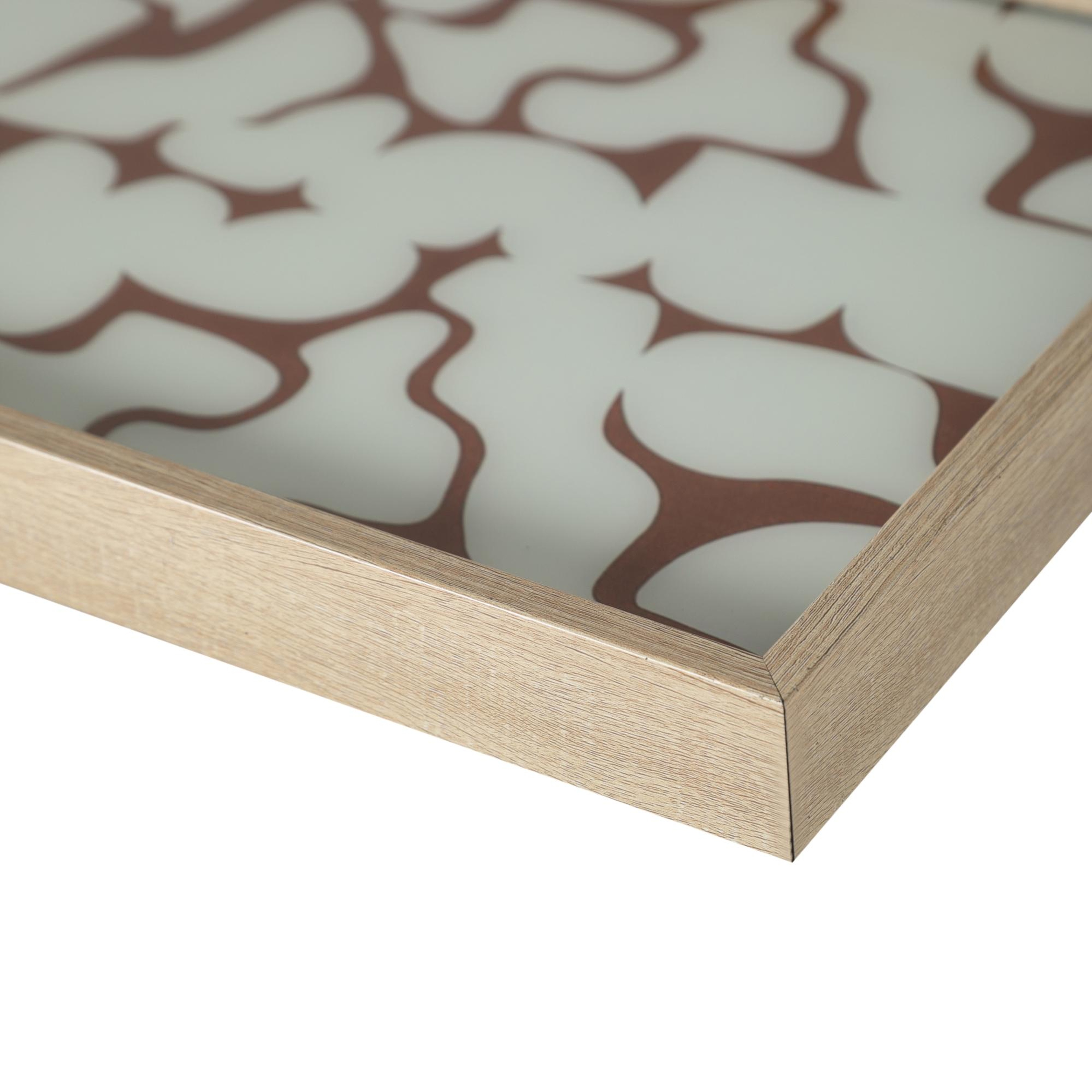 SOFT BROWN DEKORATİF TEPSİ 31X42 CM