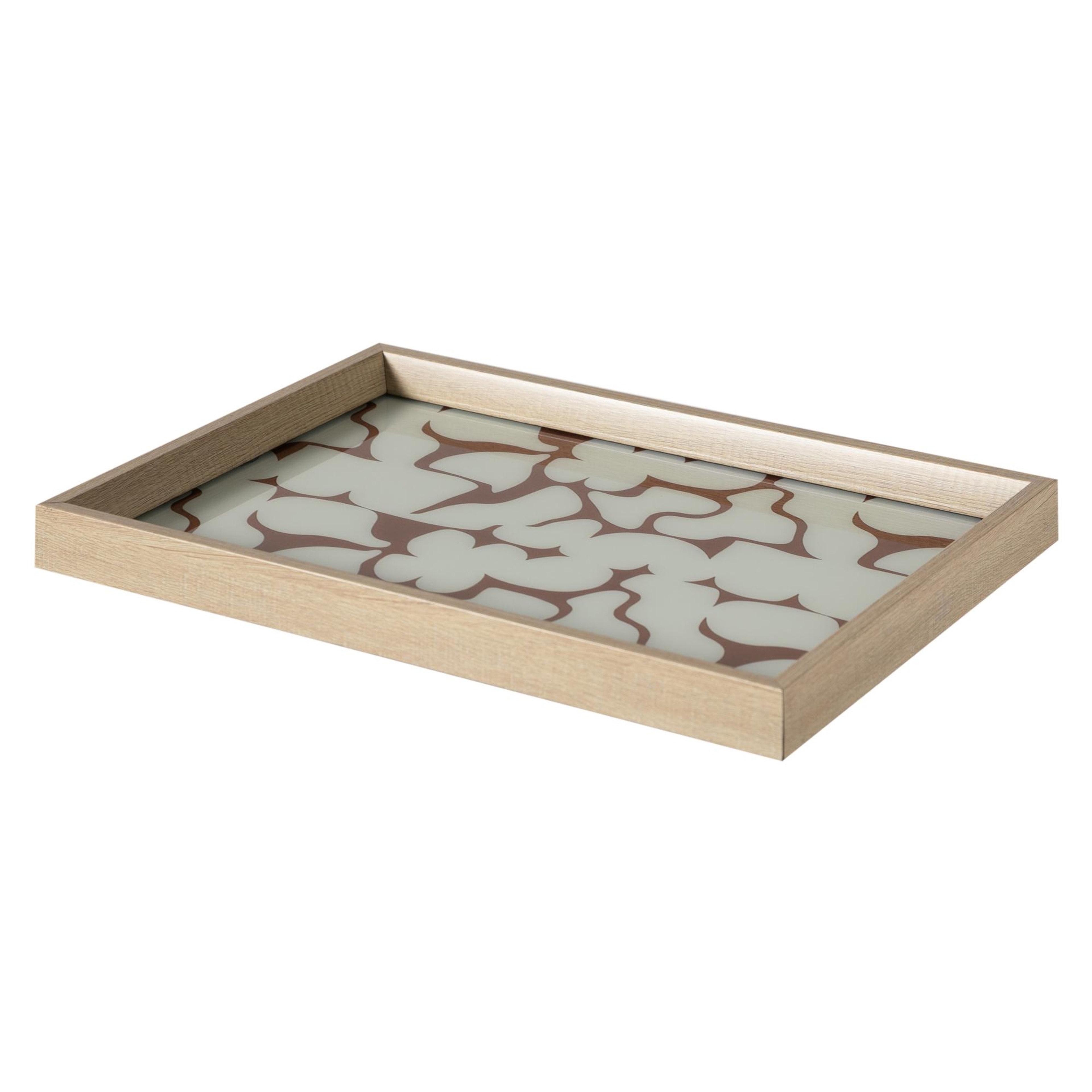 SOFT BROWN DEKORATİF TEPSİ 31X42 CM