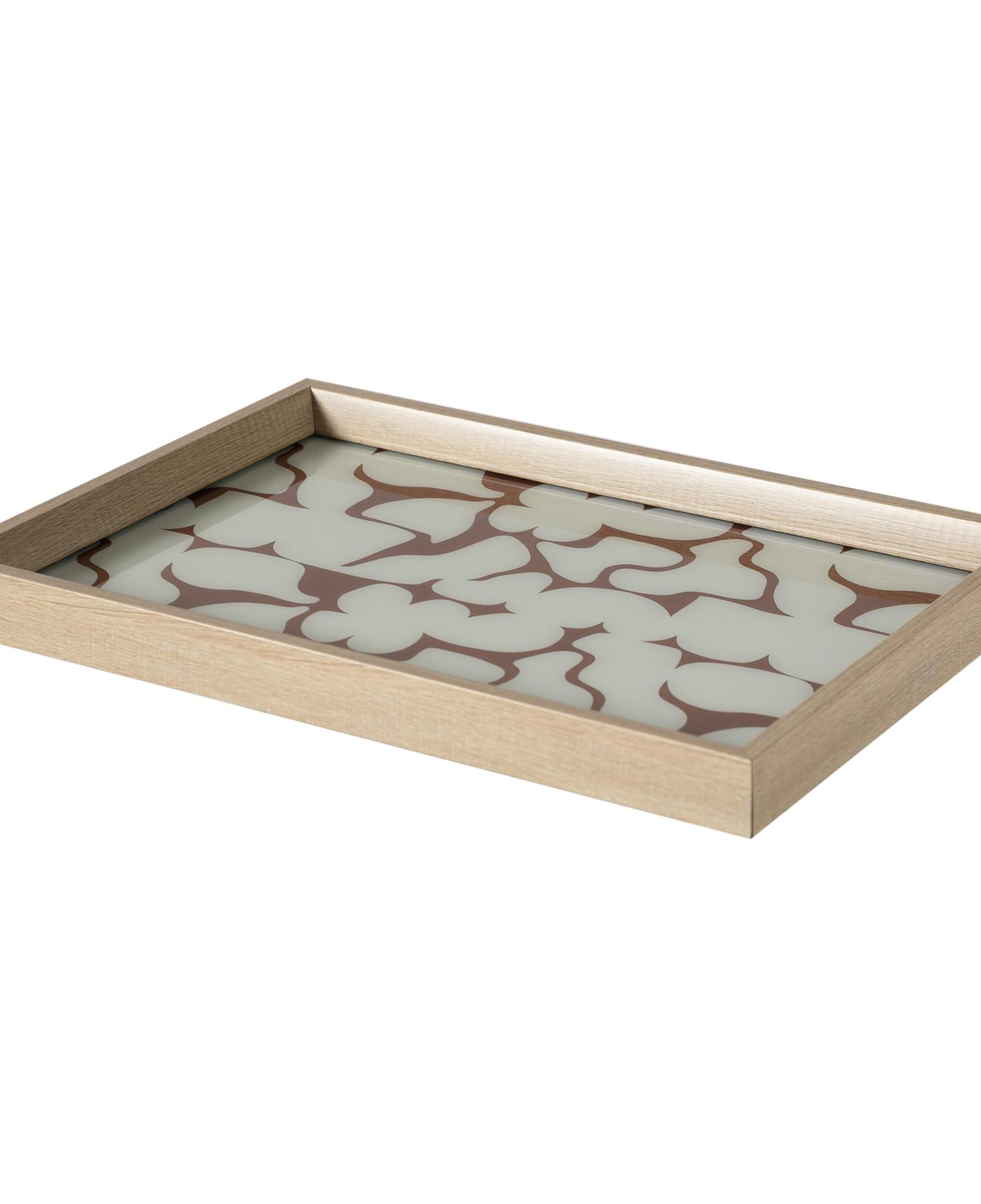 SOFT BROWN DEKORATİF TEPSİ 31X42 CM