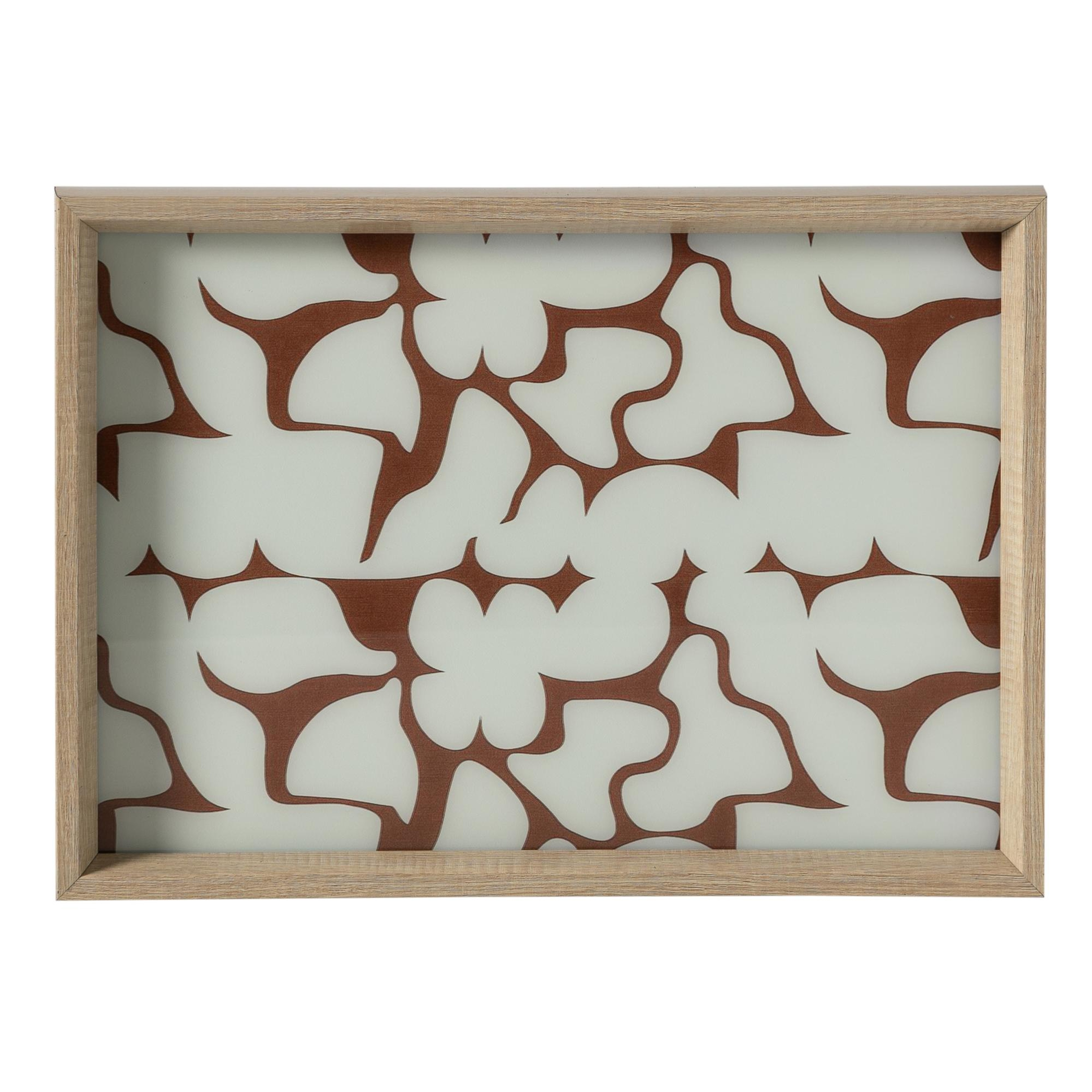 SOFT BROWN DEKORATİF TEPSİ 31X42 CM