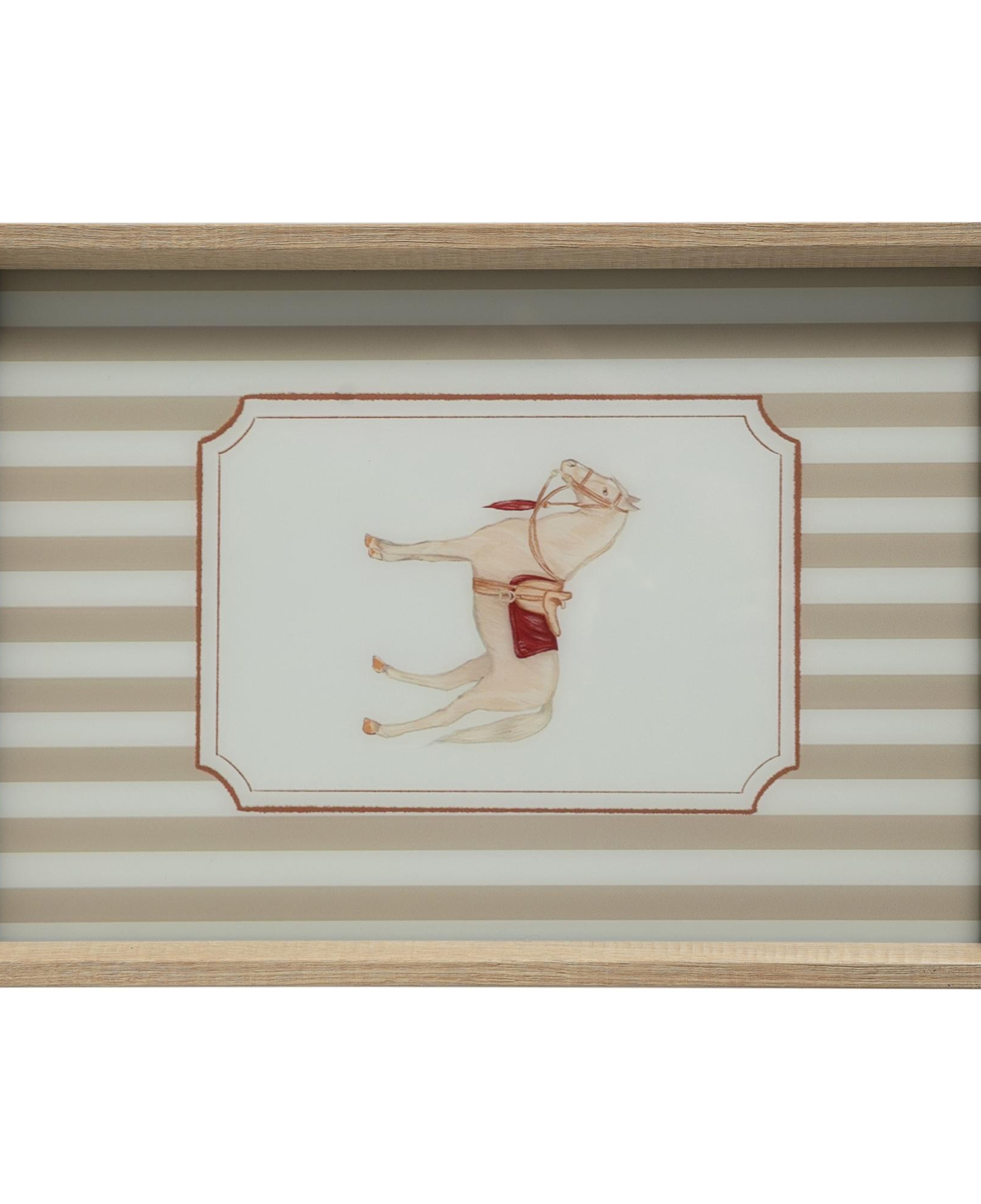 HORSE DEKORATİF TEPSİ 31X42 CM