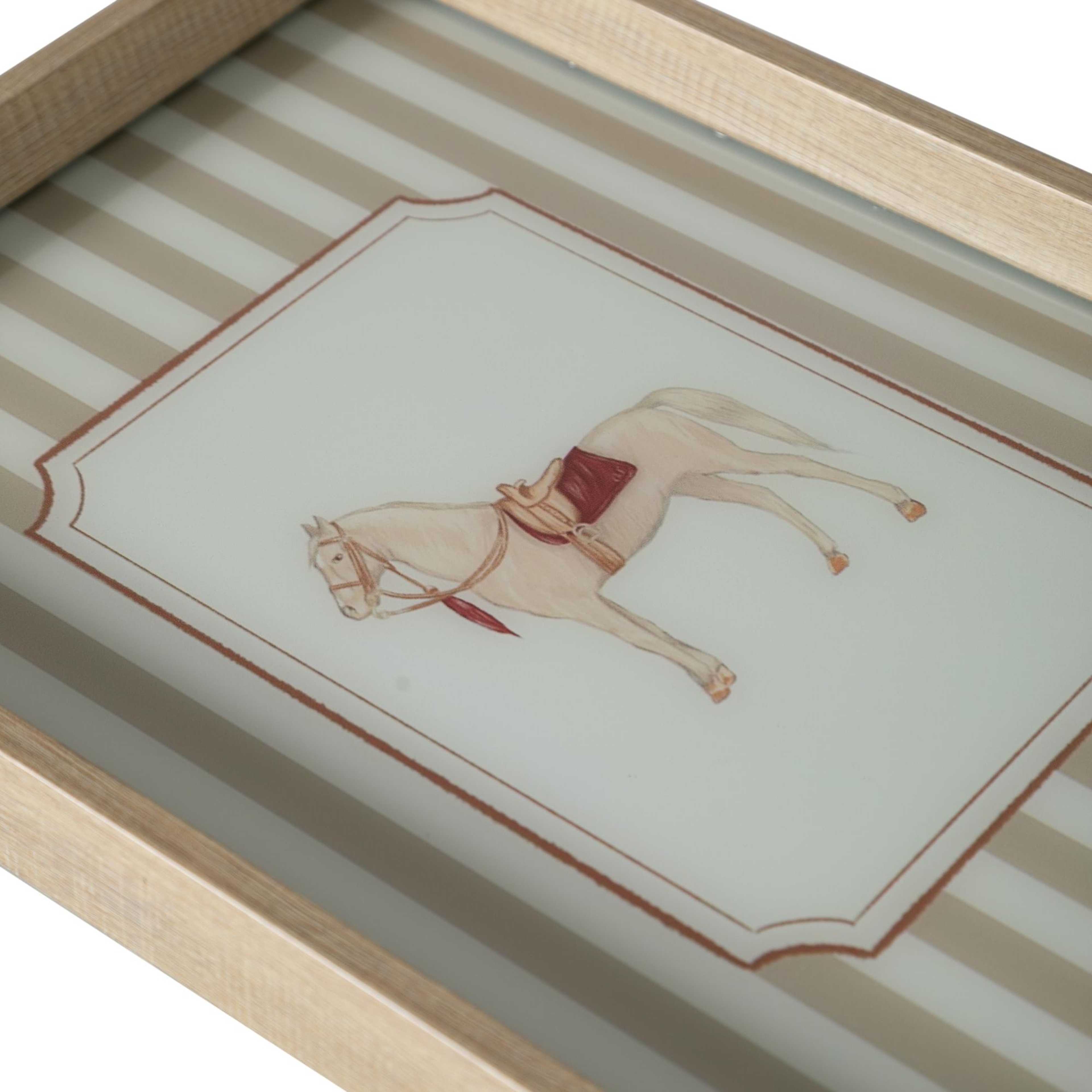 HORSE DEKORATİF TEPSİ 31X42 CM