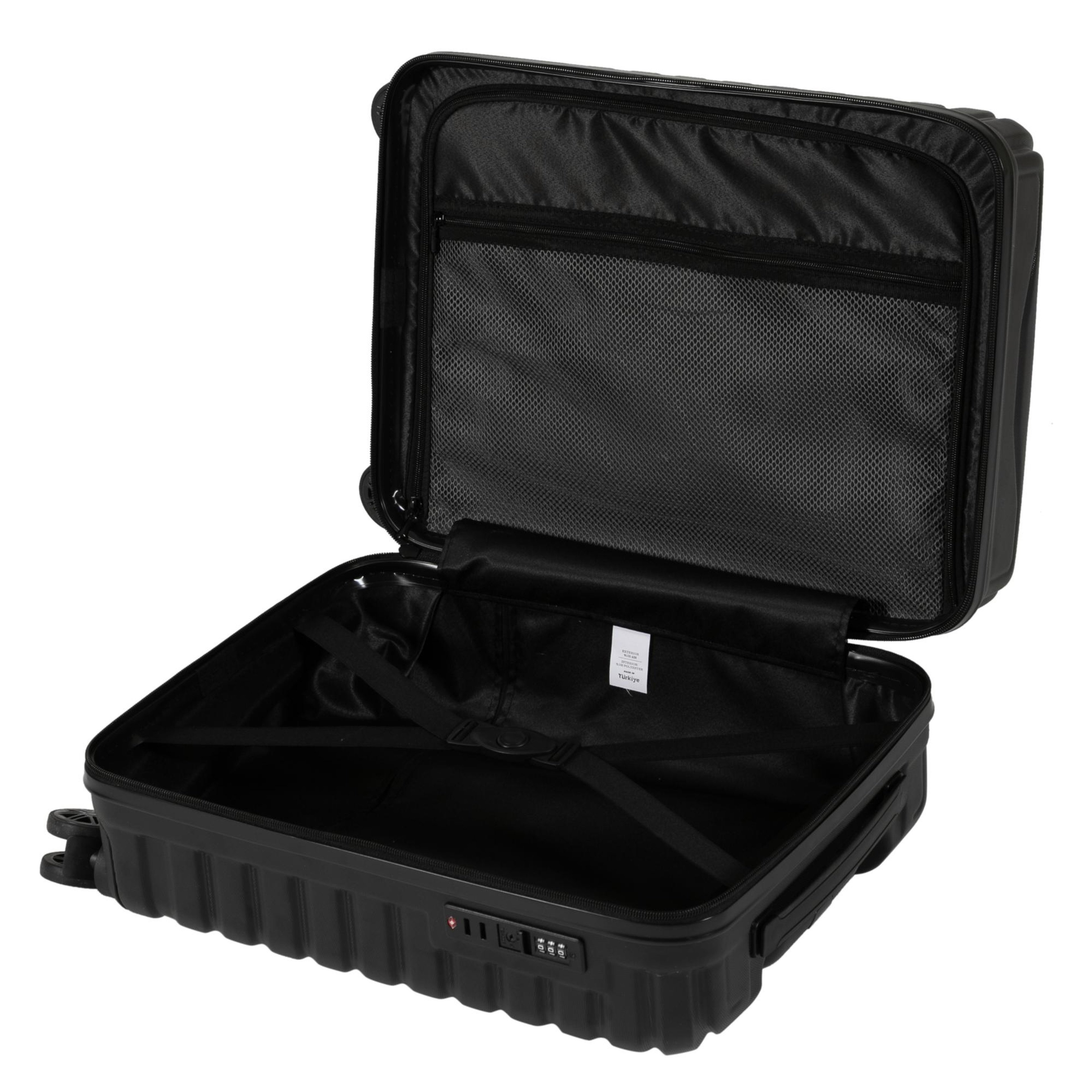 BARCELONA SİYAH KABİN BOY VALİZ