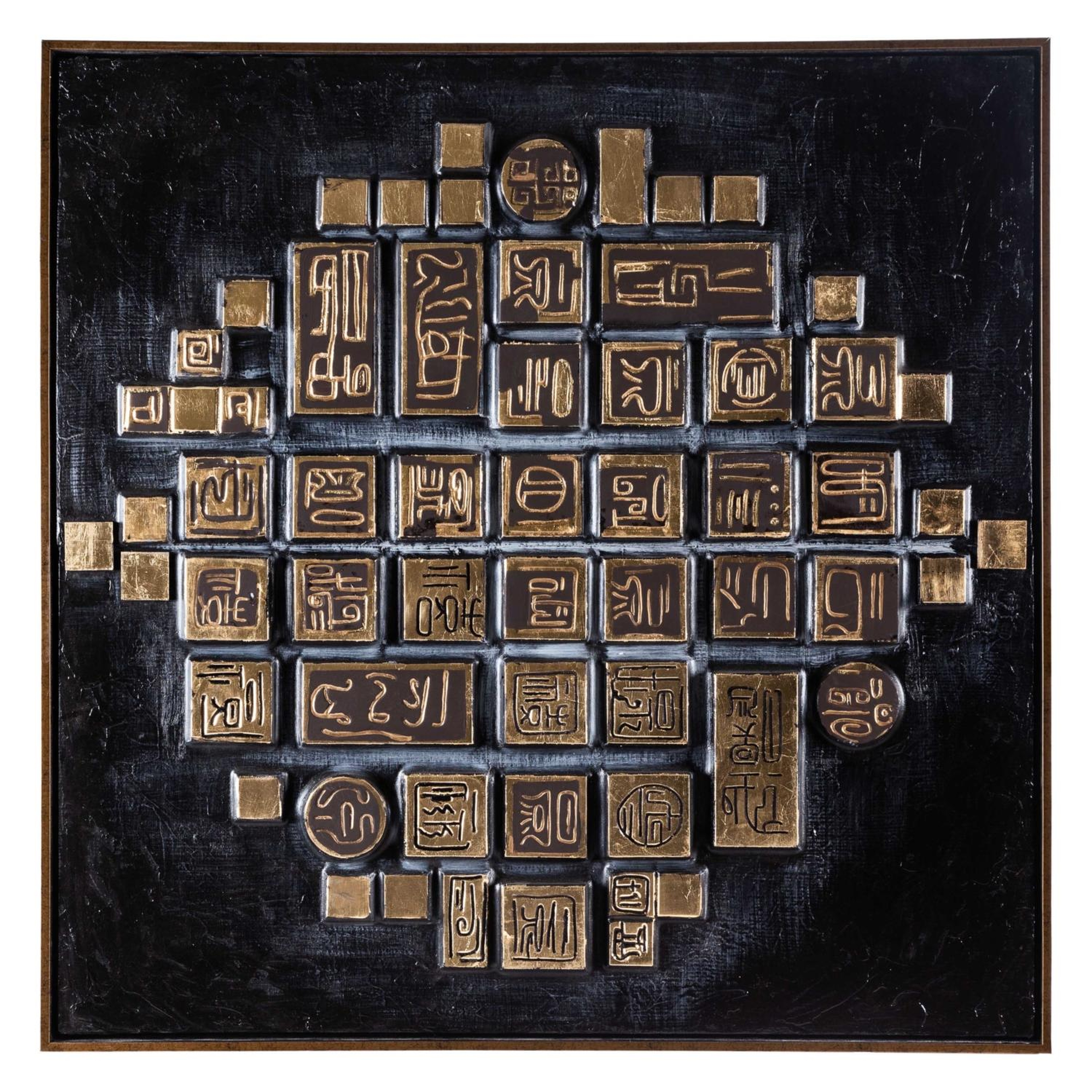 KABARTMALI ANTİK ÇERÇEVELİ PANO 120X120 CM