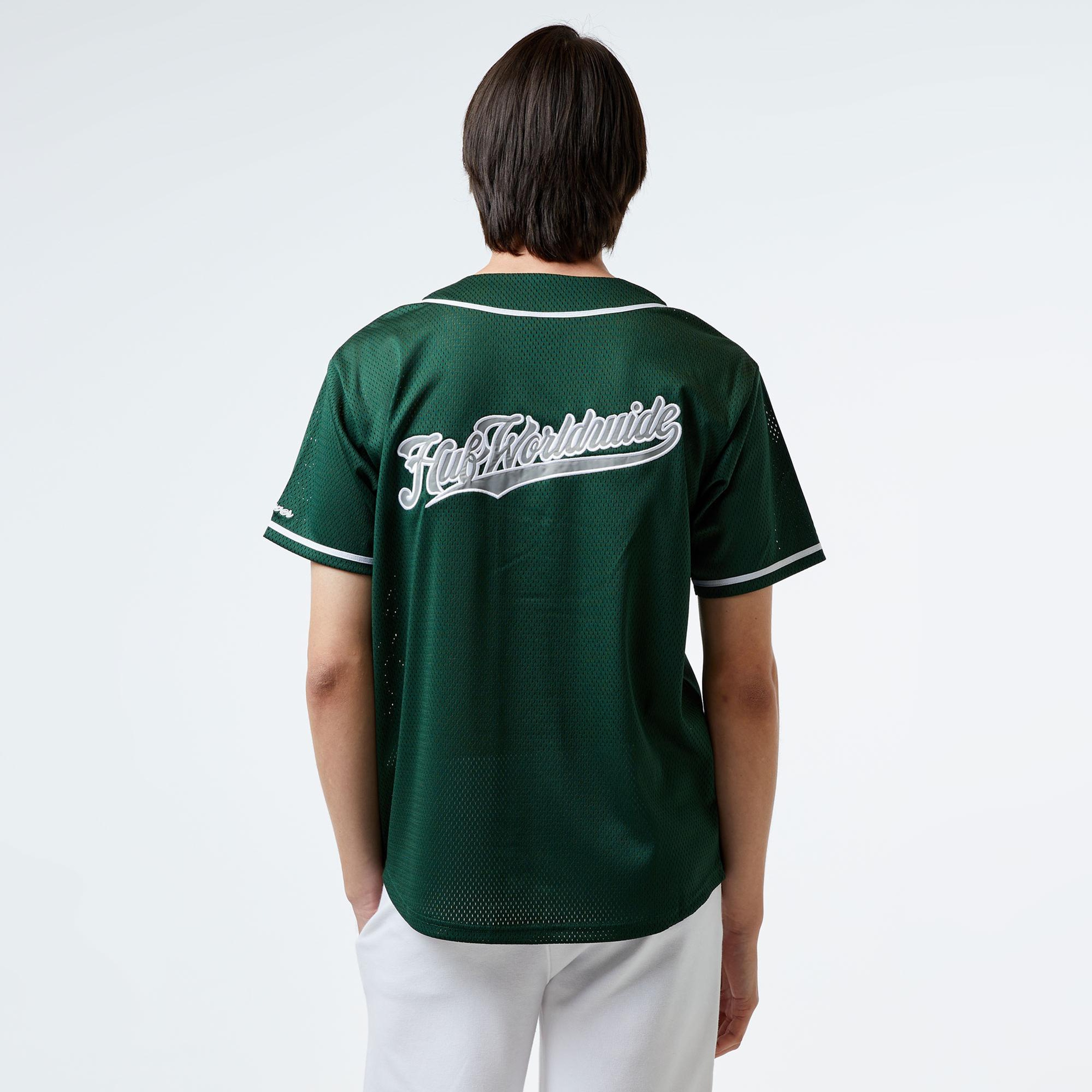 HUF Crackerjack Baseball Jersey Erkek Yeşil Gömlek