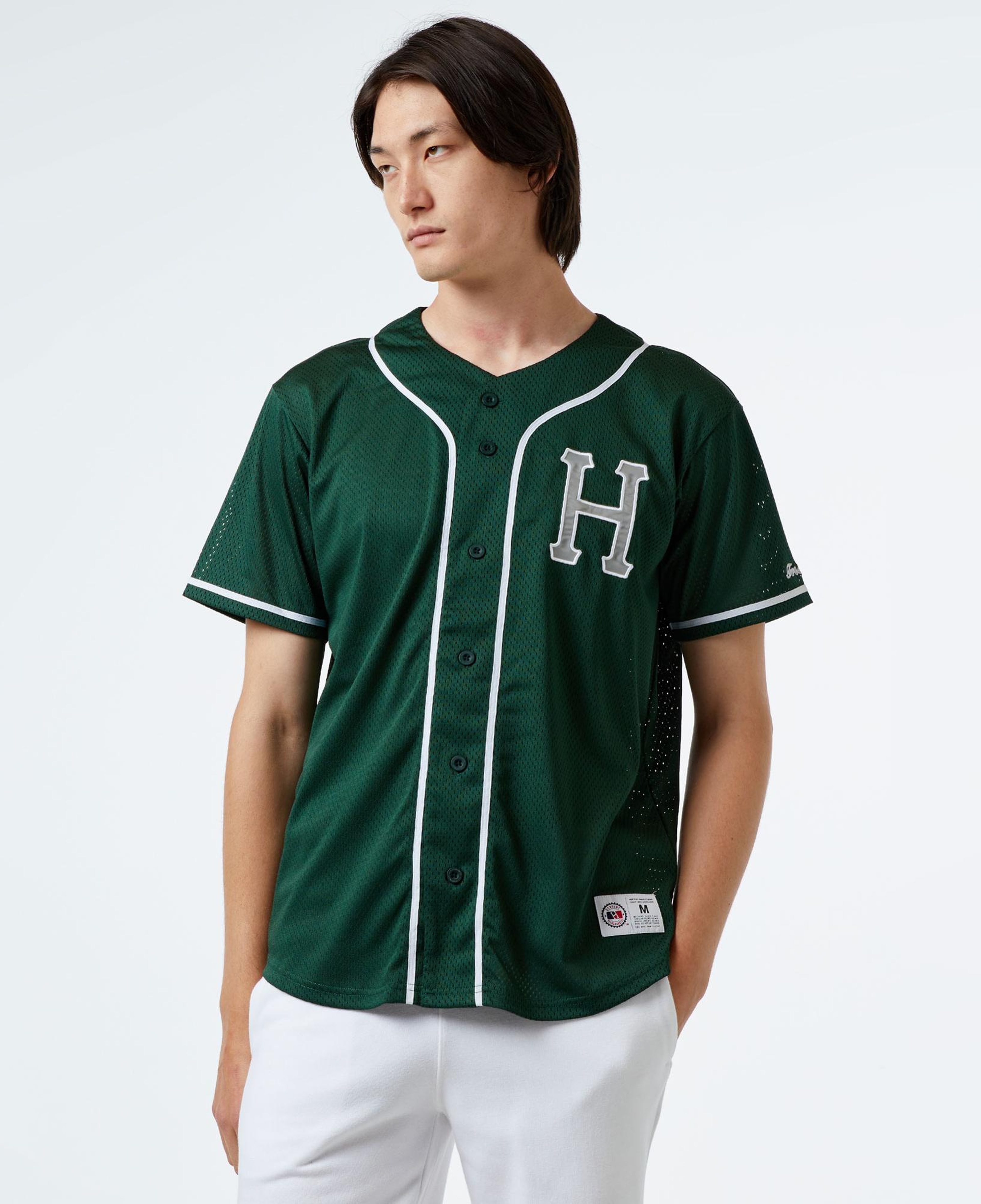 HUF Crackerjack Baseball Jersey Erkek Yeşil Gömlek