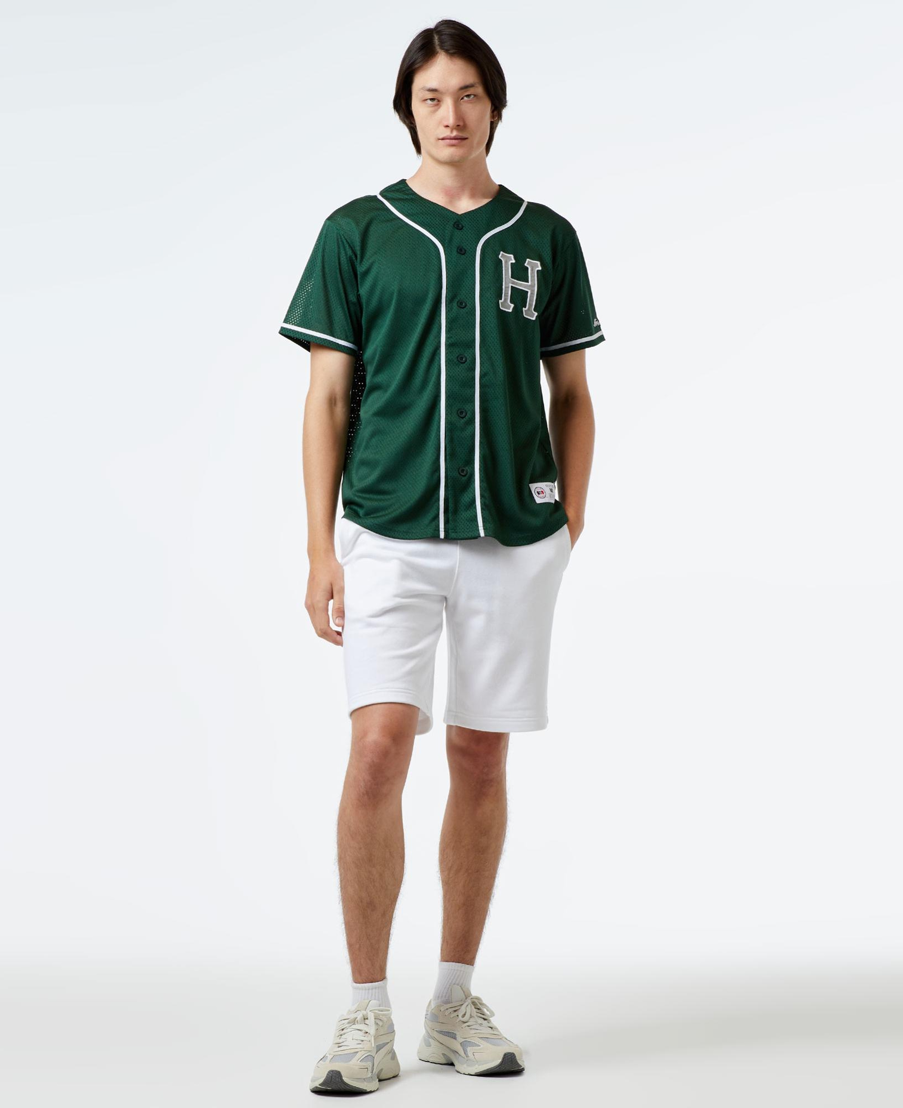 HUF Crackerjack Baseball Jersey Erkek Yeşil Gömlek