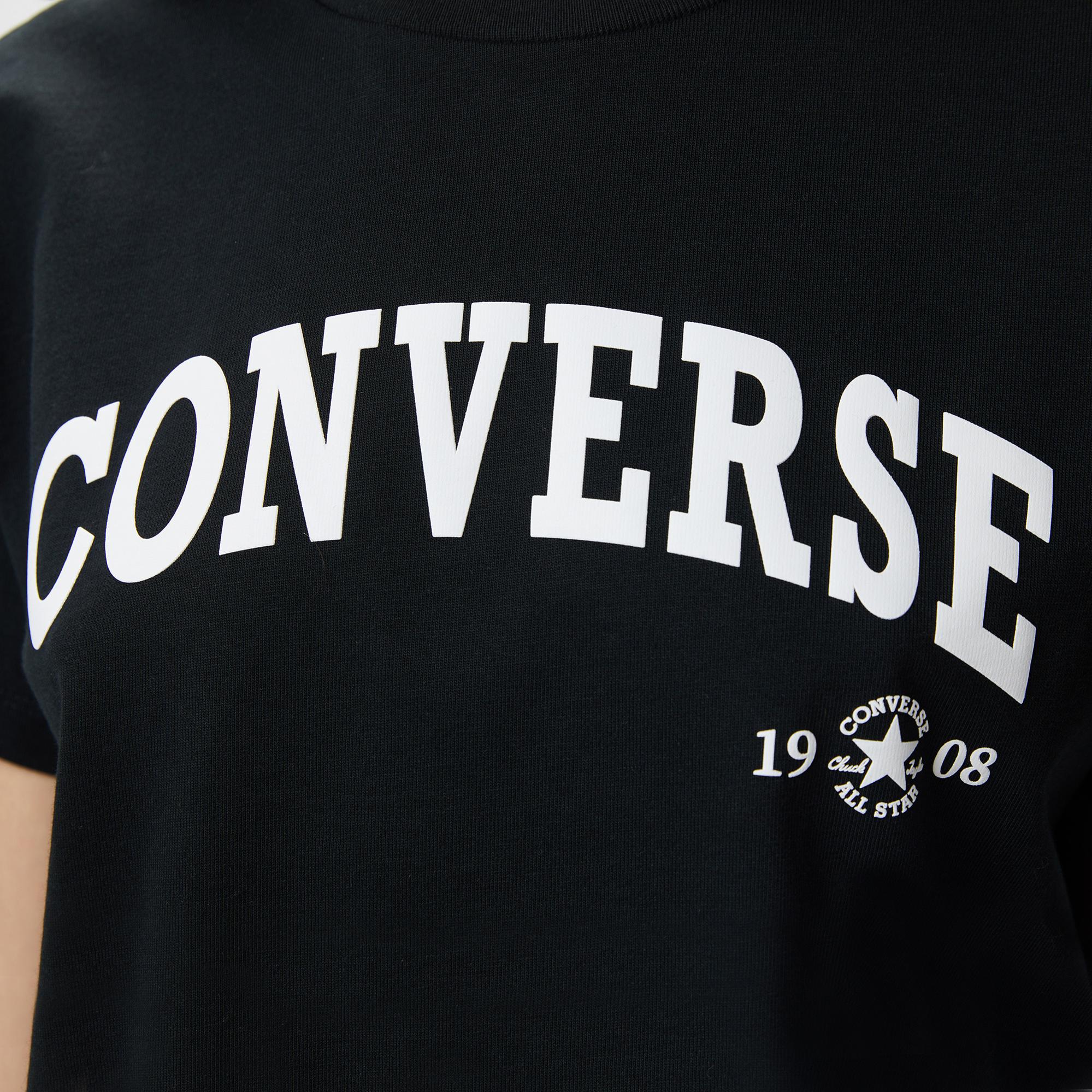 Converse Kadın Siyah T-Shirt