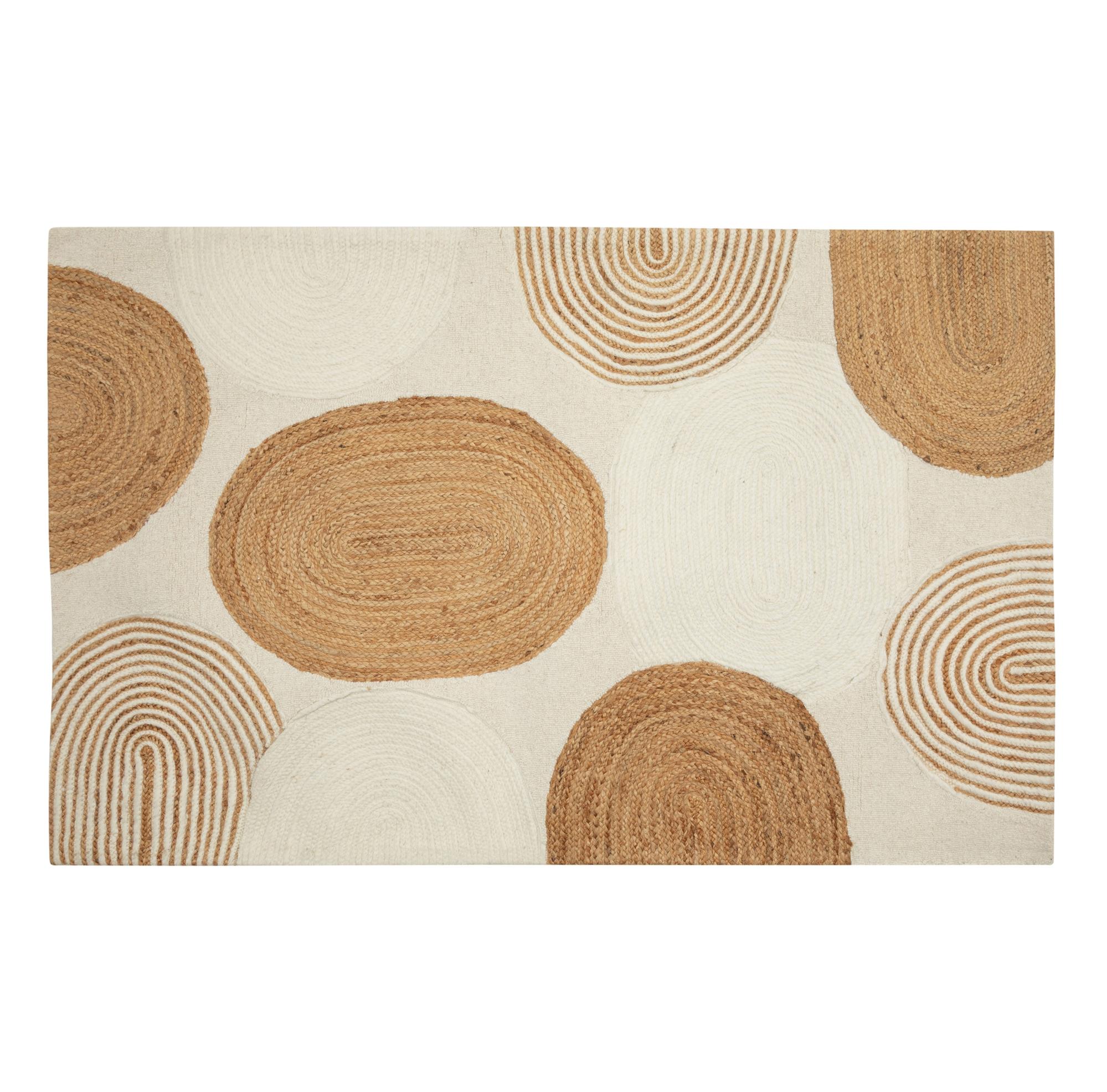 MARTA JÜT HALI NATUREL BEYAZ 120X180