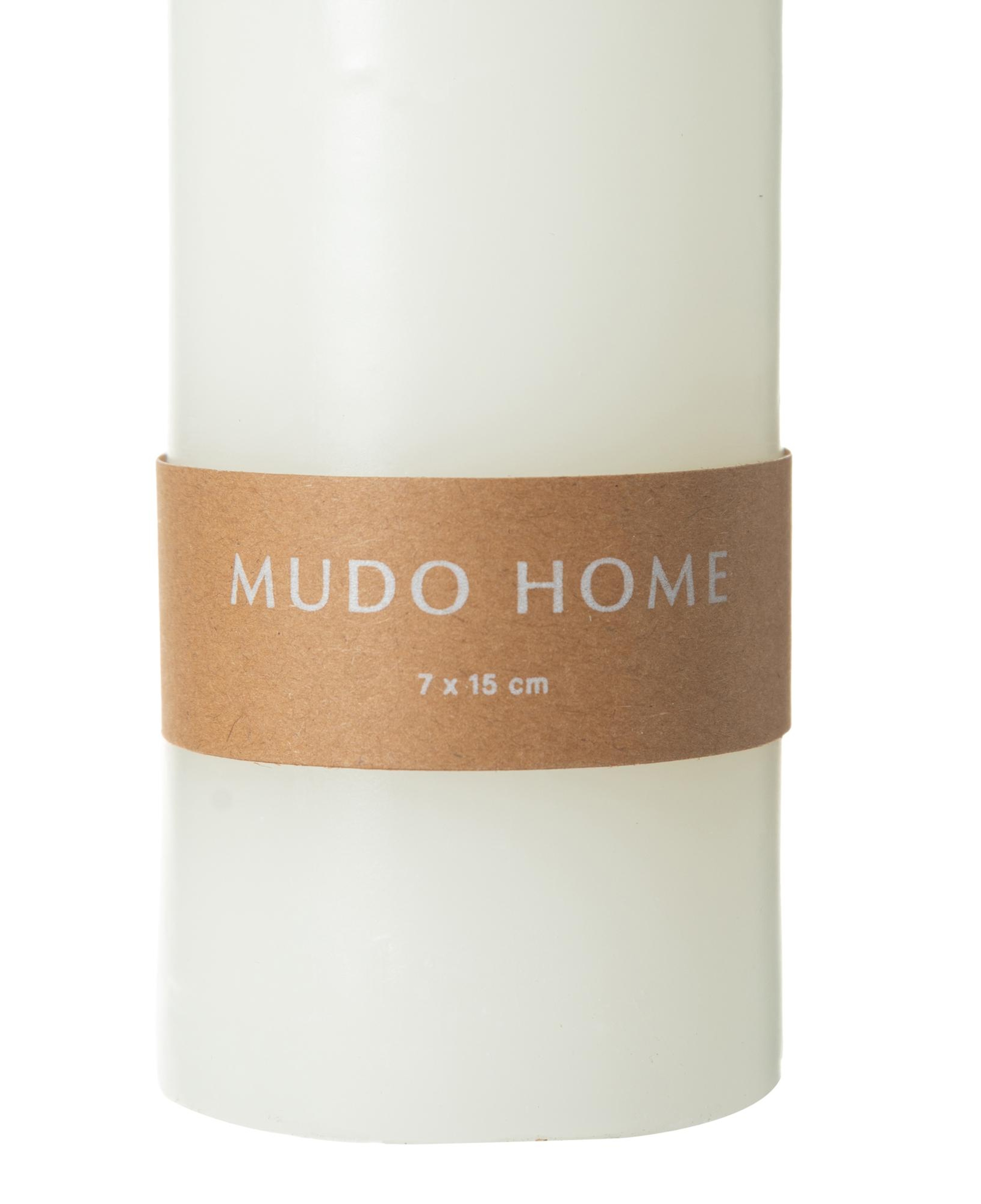 SÜTUN MUM BEYAZ 7X15CM