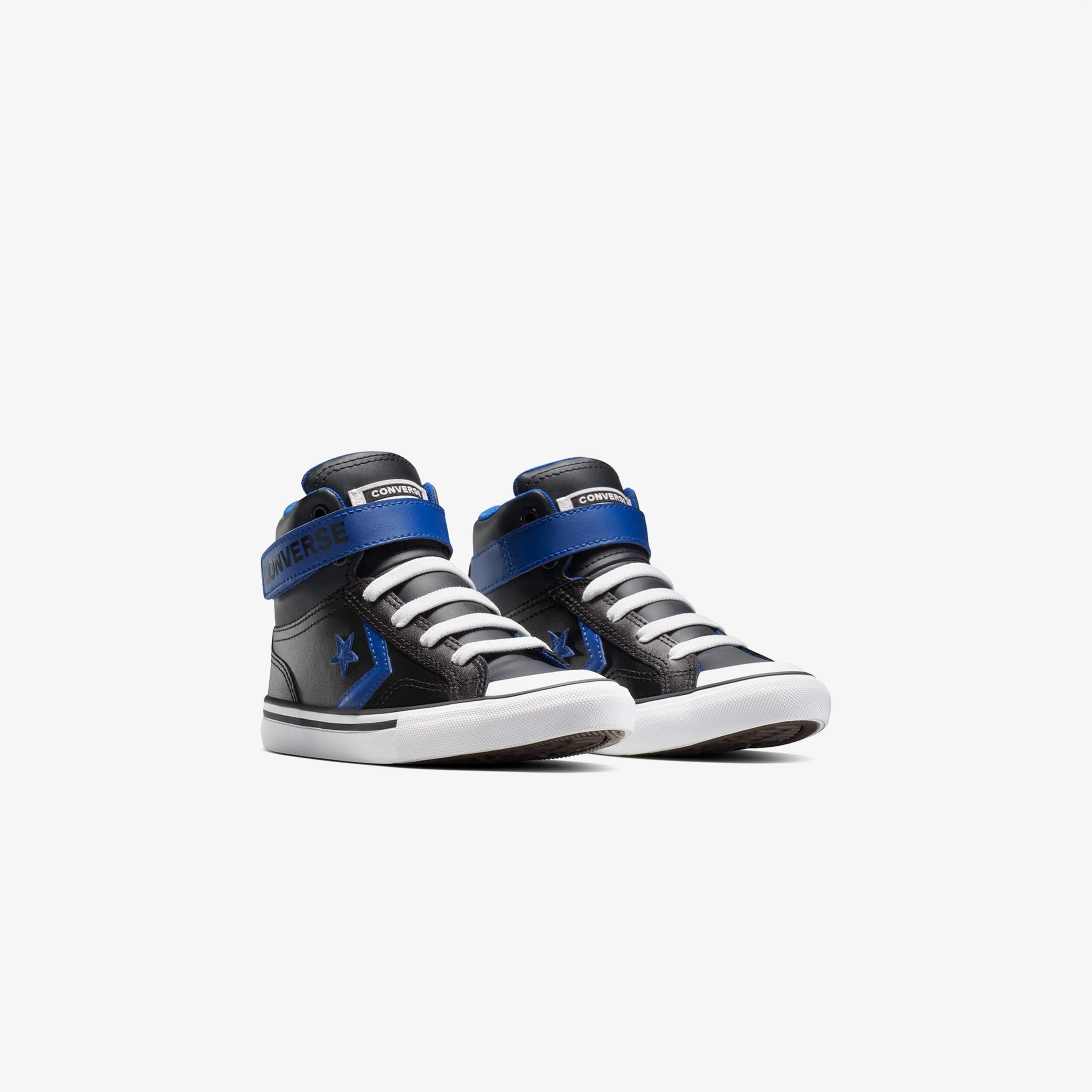 Converse Pro Blaze Strap Leather Easy On Çocuk Siyah Sneaker