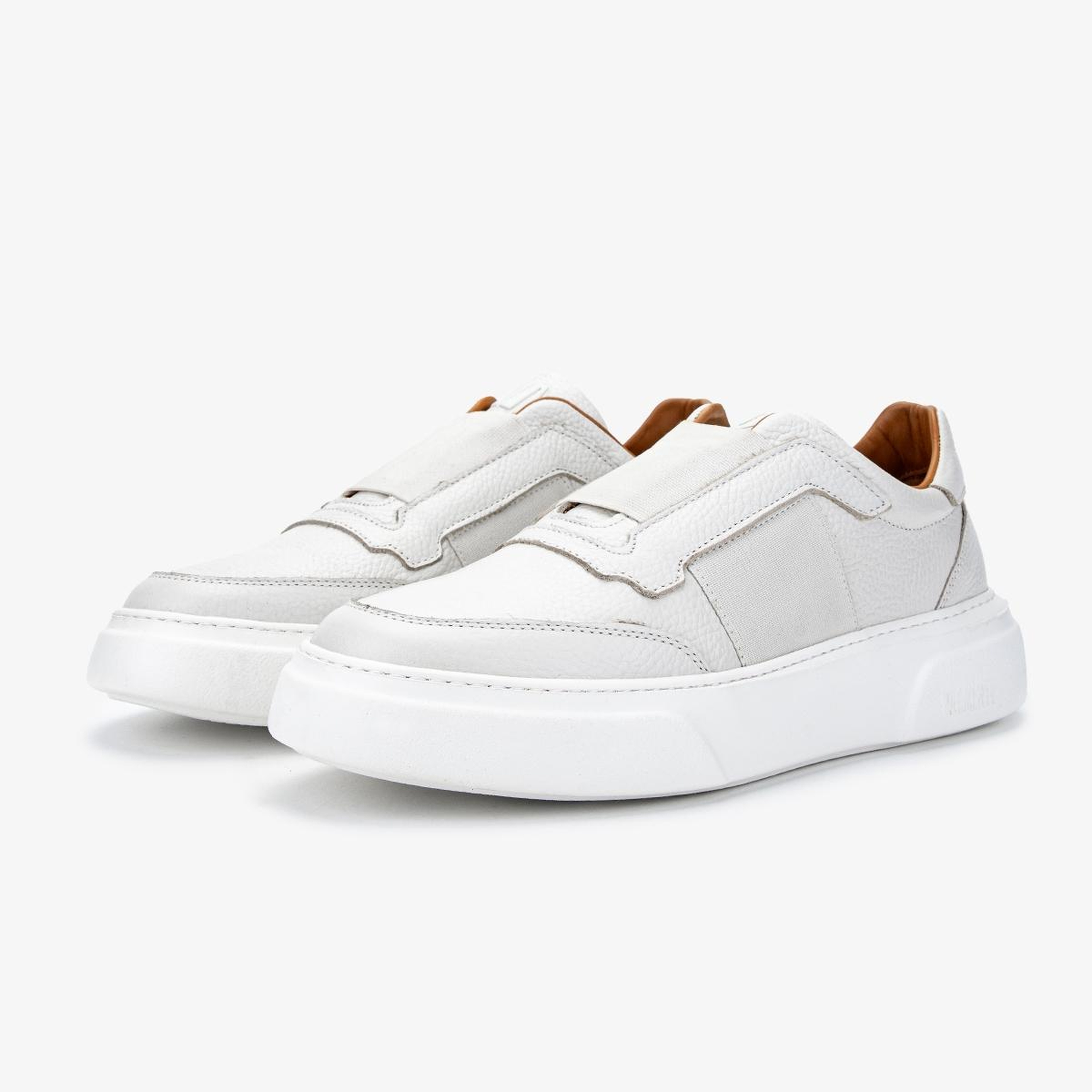 Valmenti Erkek Hakiki Deri Beyaz Sneakers & Spor Ayakkabı