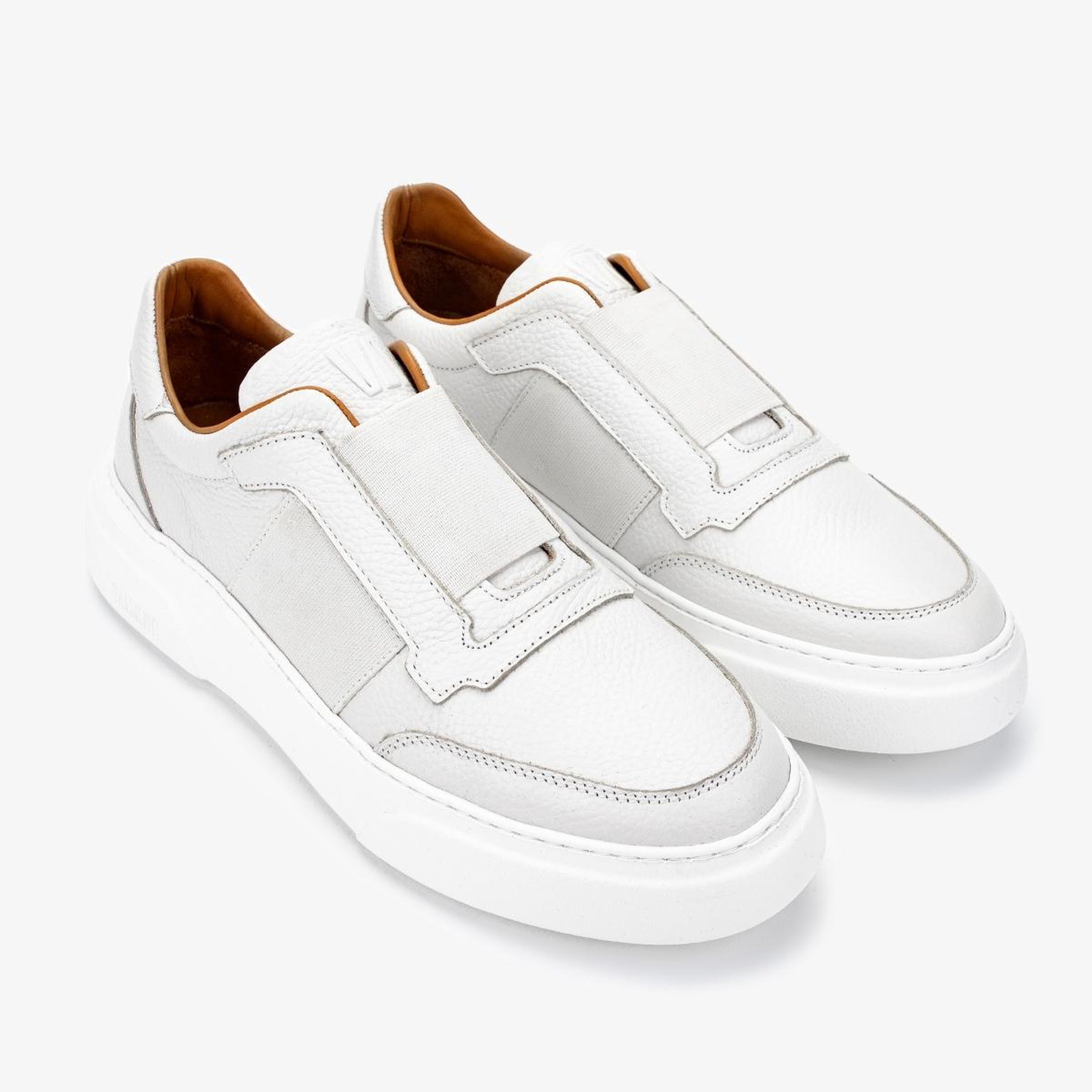 Valmenti Erkek Hakiki Deri Beyaz Sneakers & Spor Ayakkabı