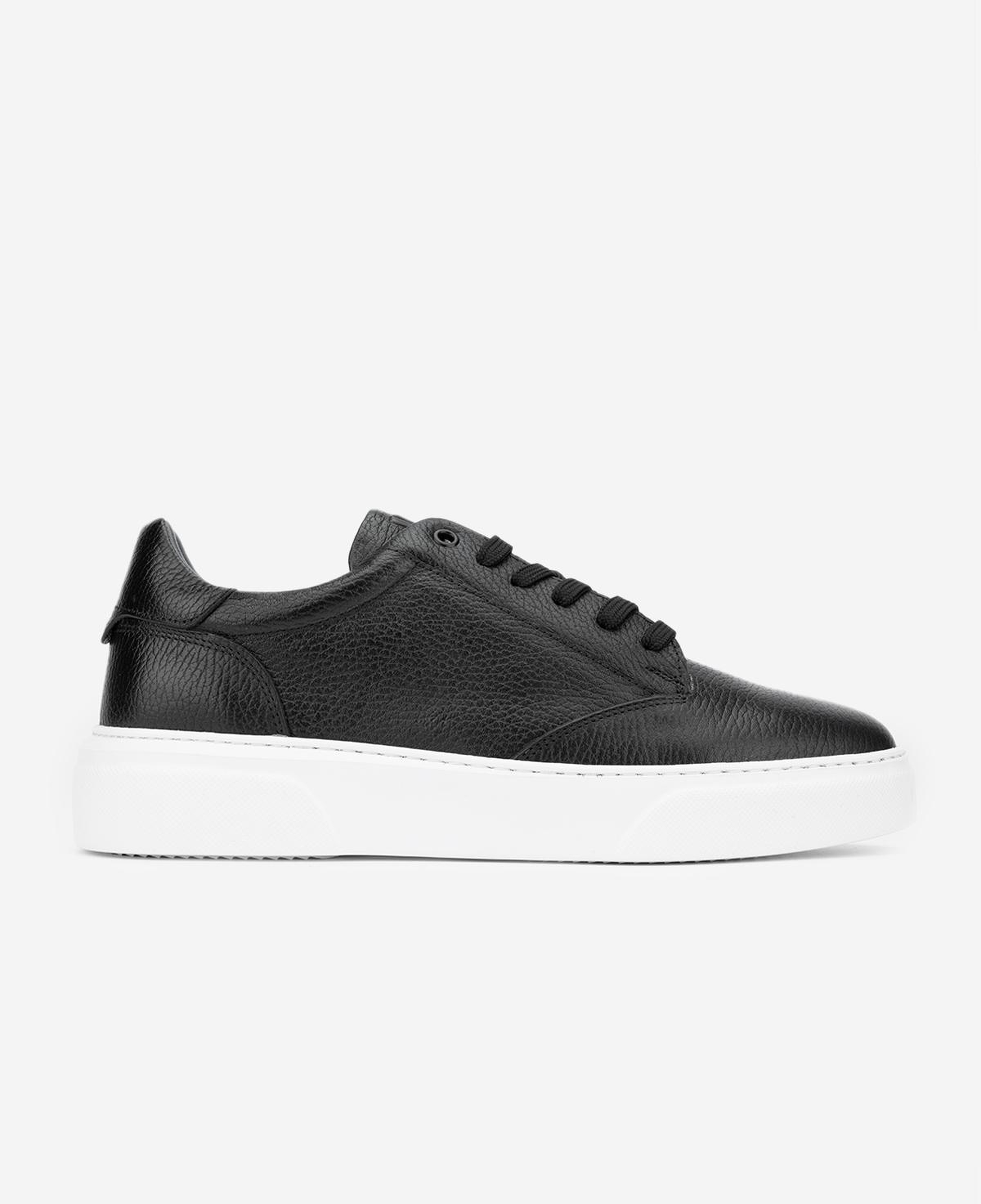 Valmenti Erkek Hakiki Deri Siyah Floter Sneakers & Spor Ayakkabı