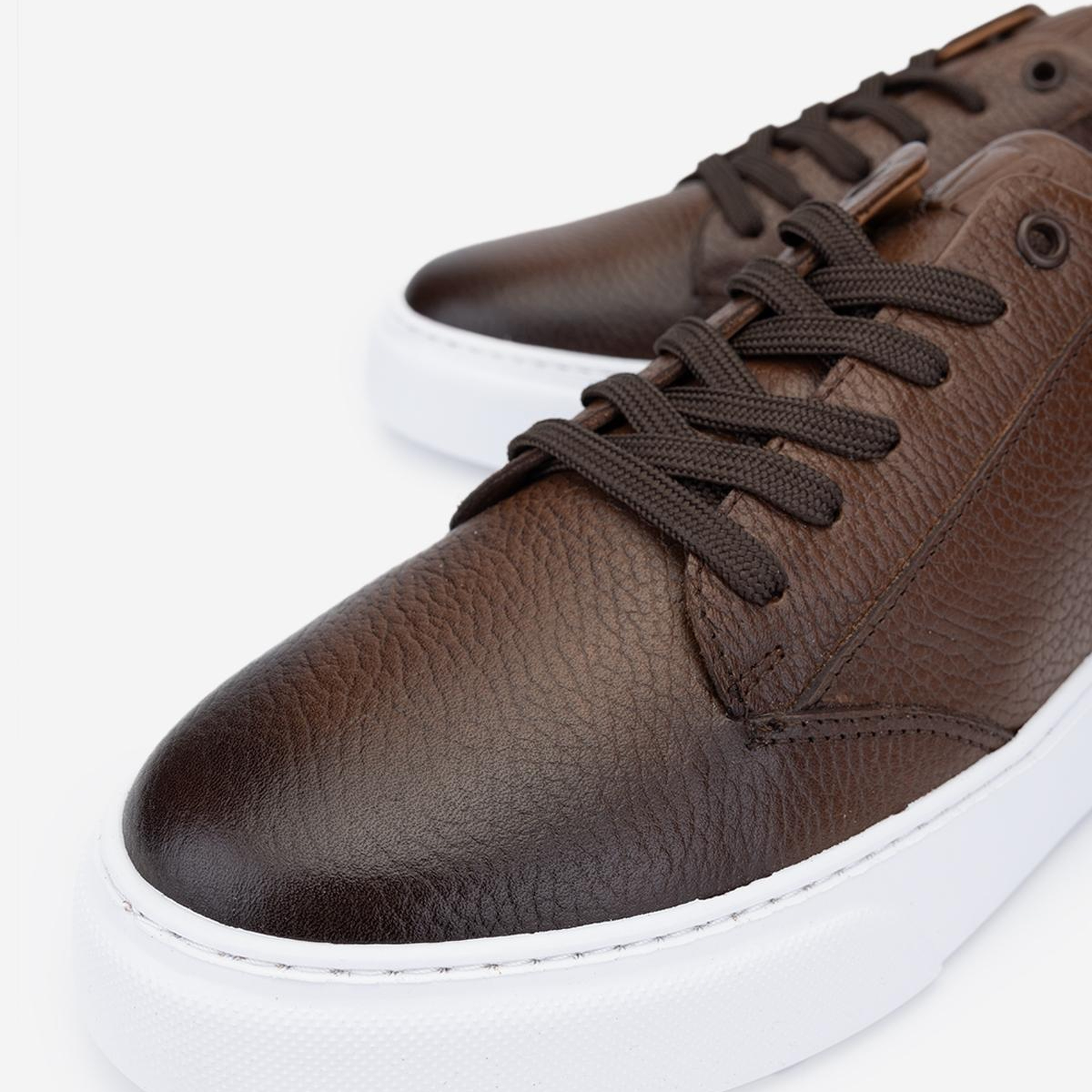 Valmenti Erkek Hakiki Deri Kahverengi Sneakers & Spor Ayakkabı