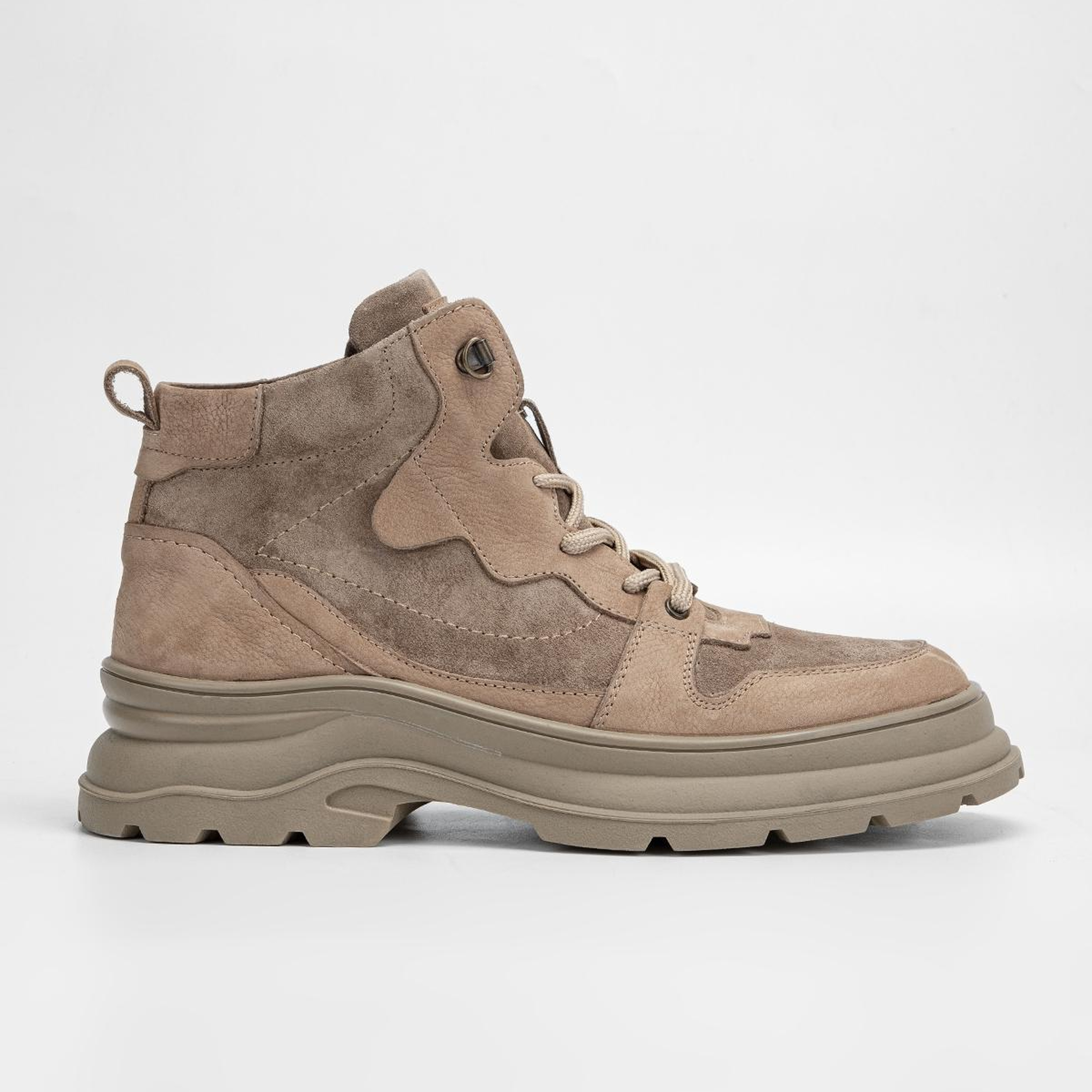 Valmenti Erkek Hakiki Deri Vizon Nubuk Casual Bot