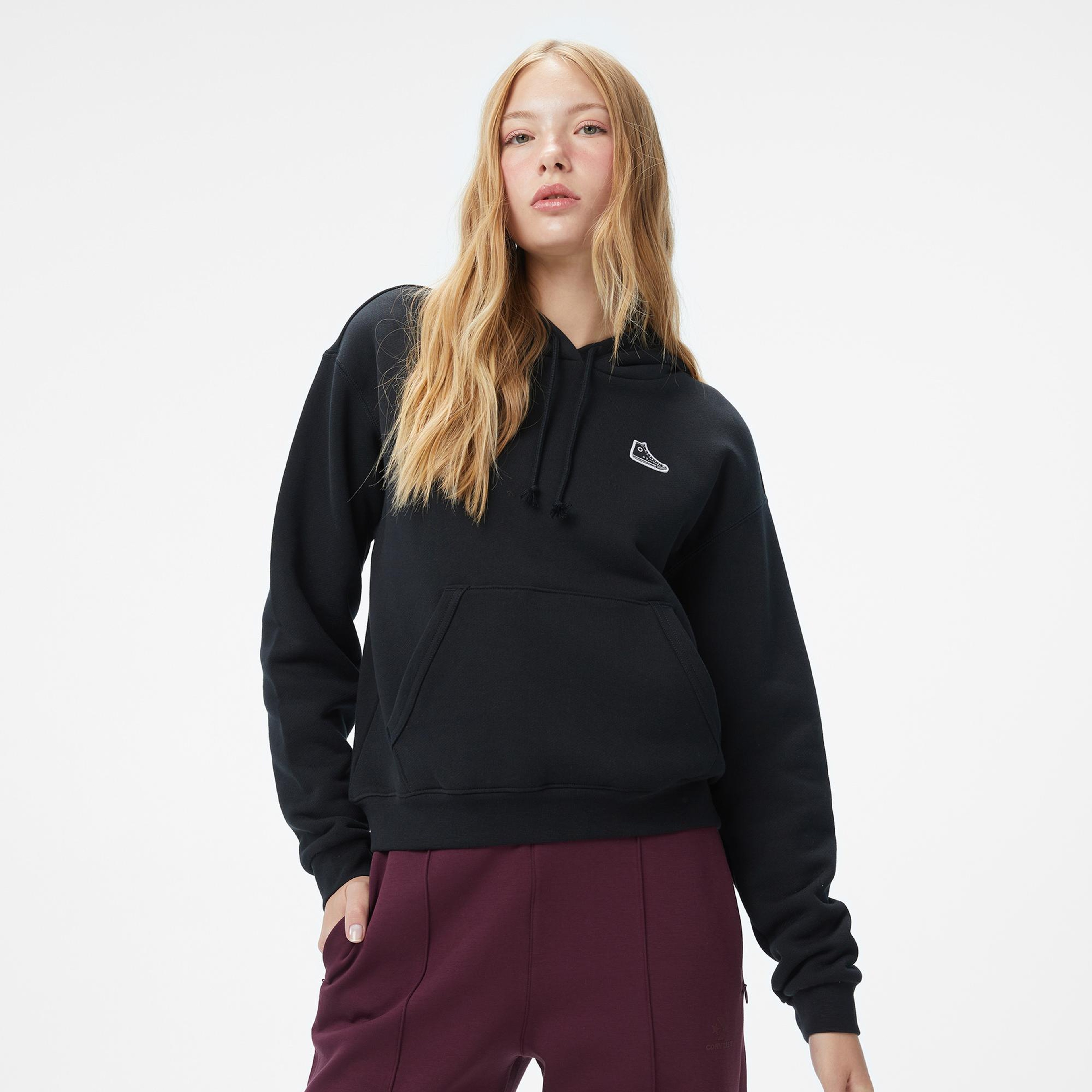 Converse Kadın Siyah Sweatshirt