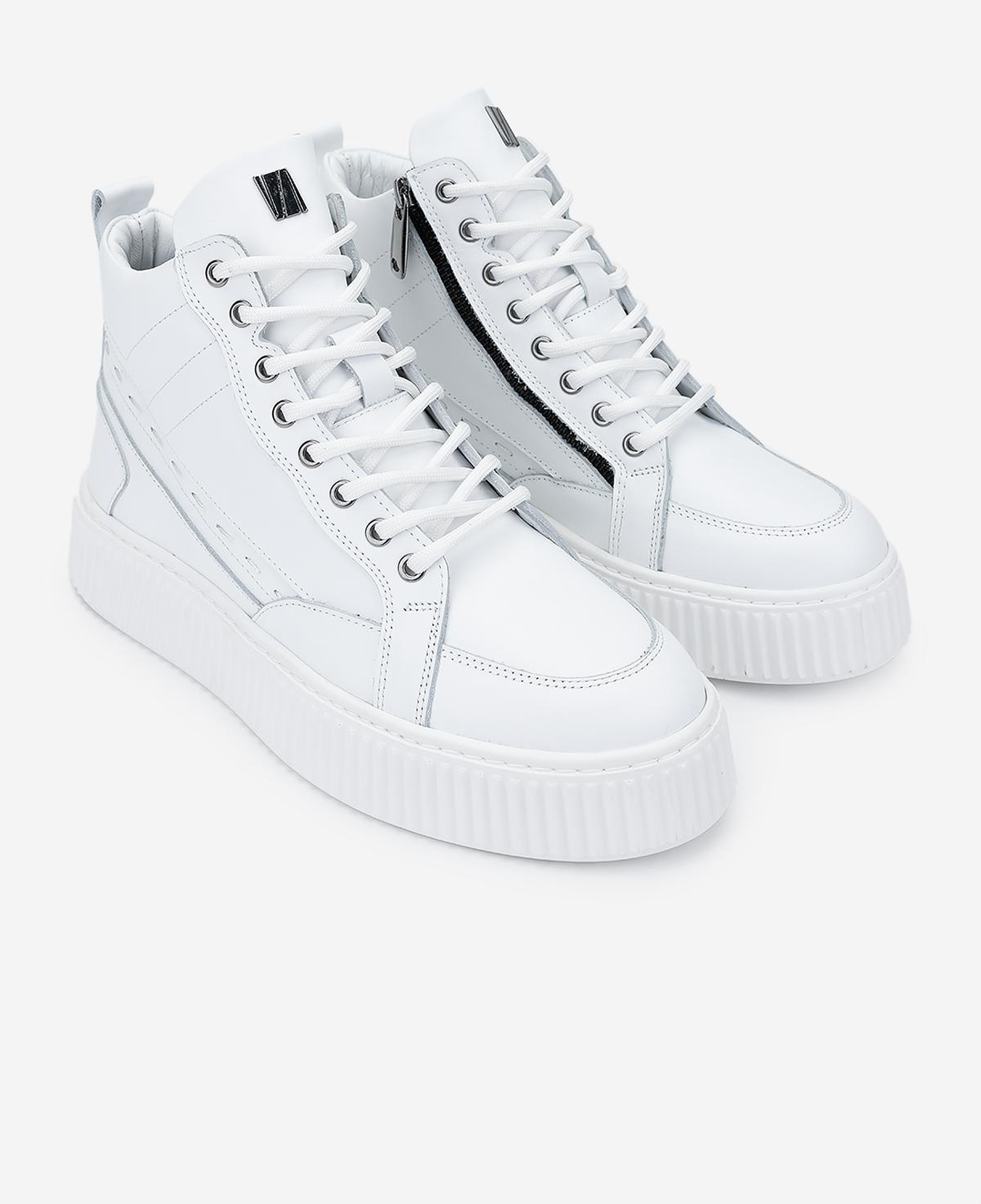 Valmenti Erkek Hakiki Deri Beyaz Casual Bot