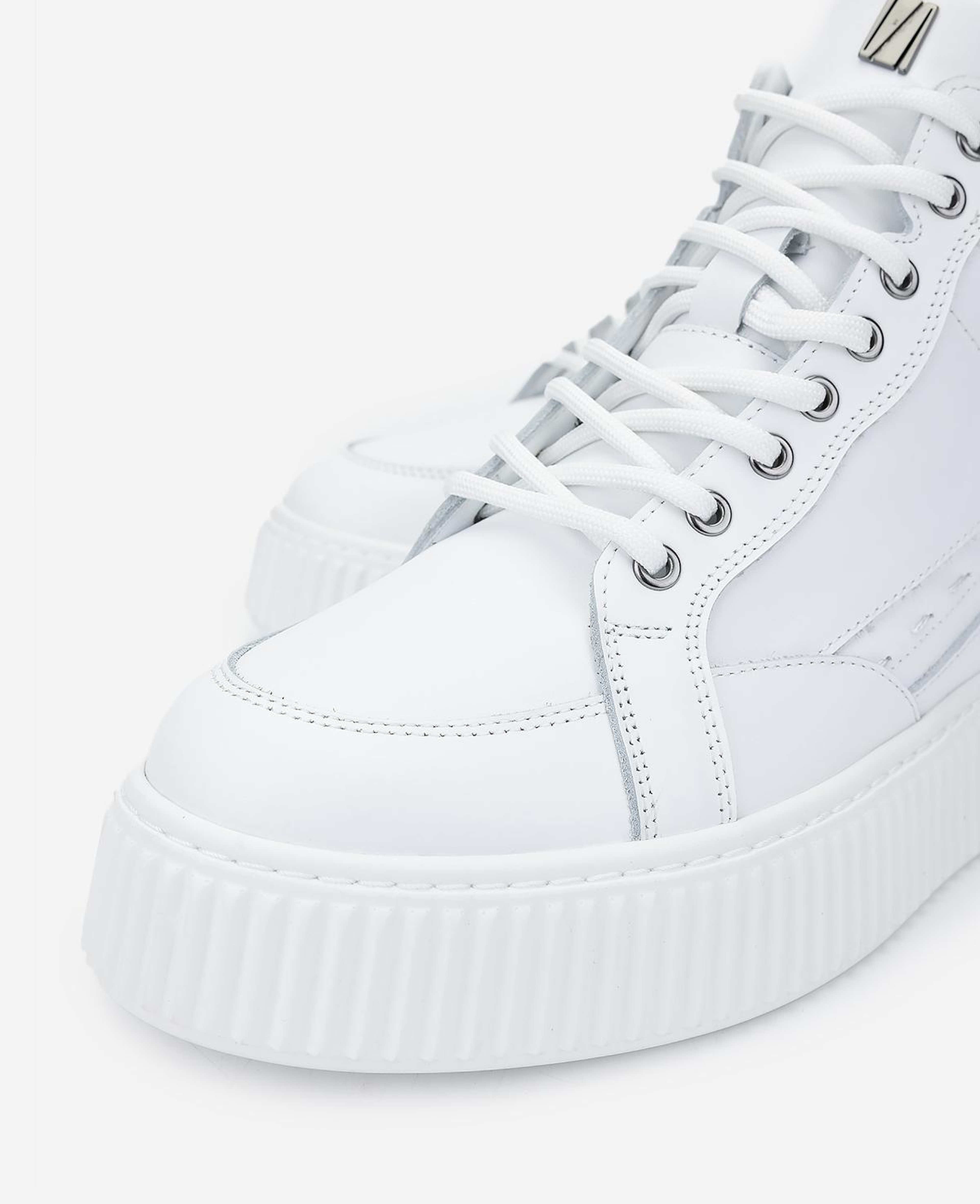 Valmenti Erkek Hakiki Deri Beyaz Casual Bot