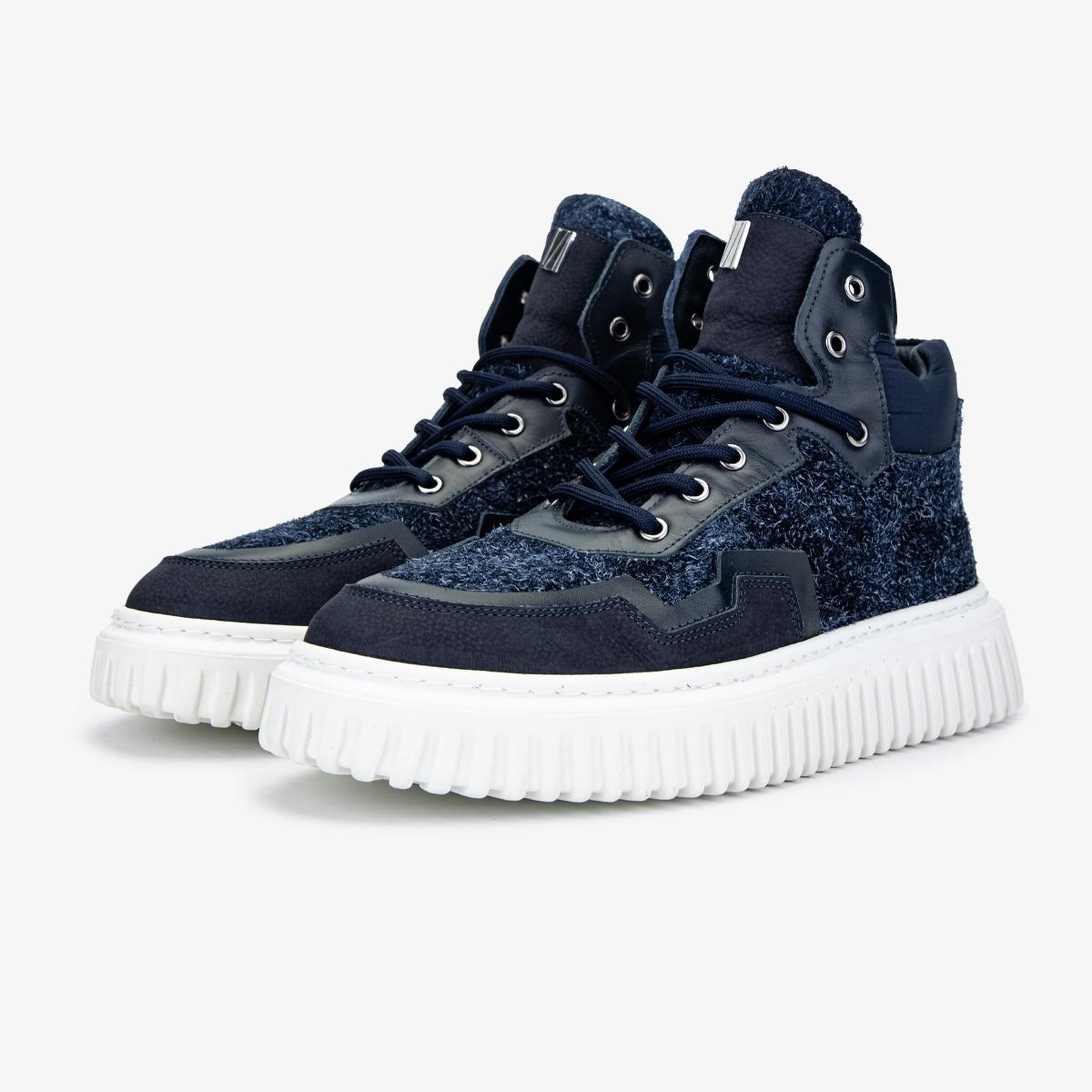 Valmenti Erkek Hakiki Deri Lacivert Casual Bot