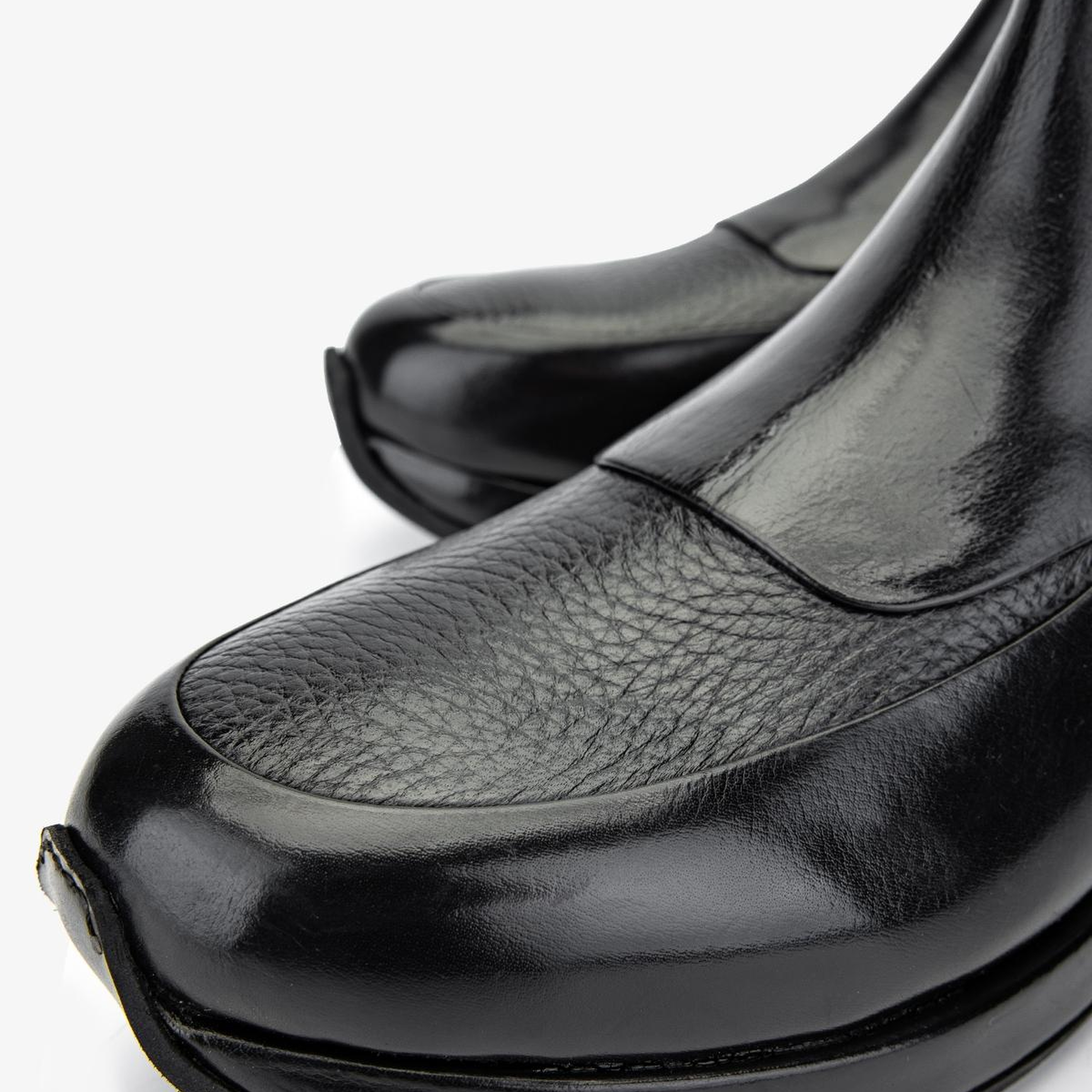 Valmenti Erkek Hakiki Deri Siyah Casual Bot