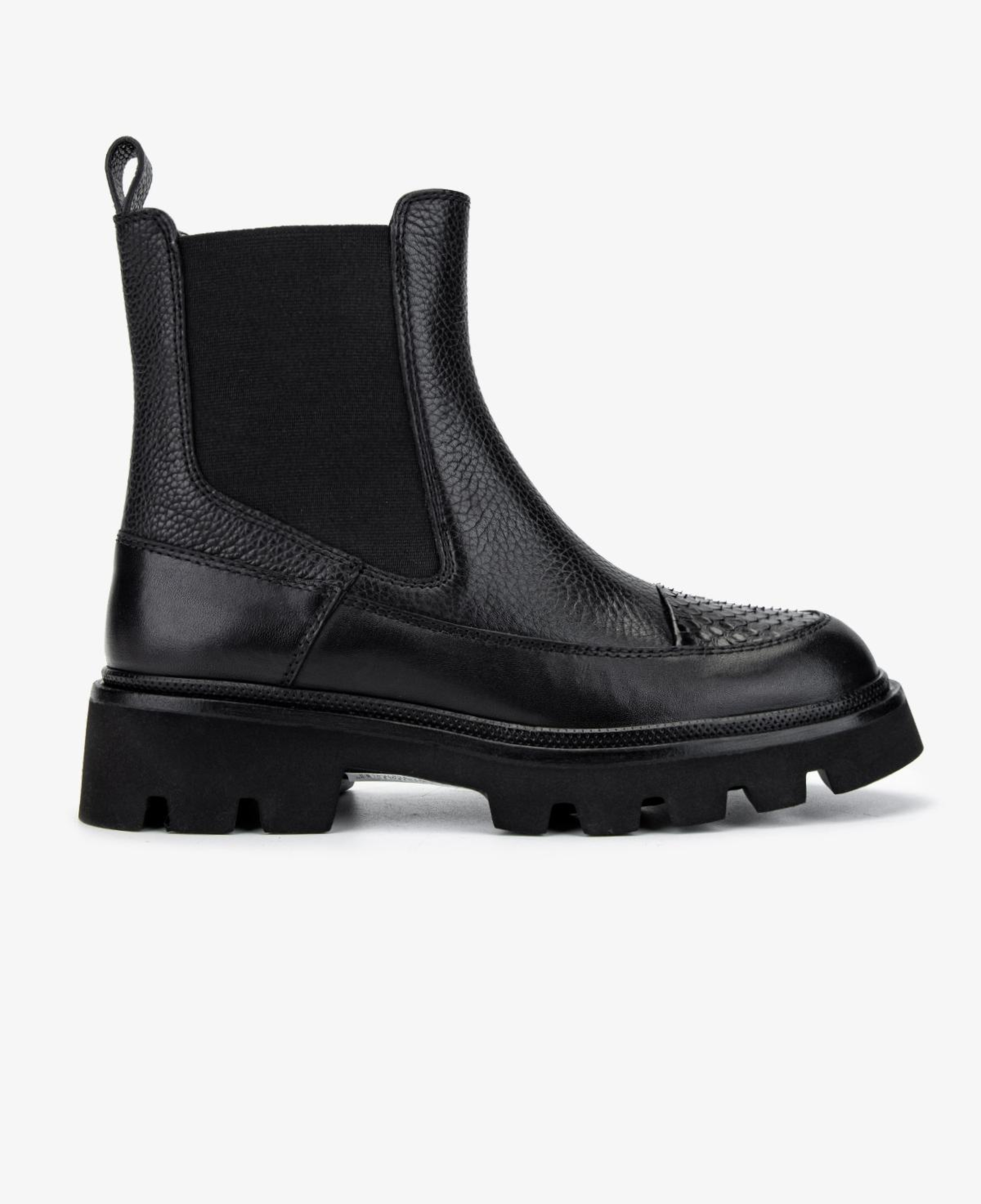 Valmenti Kadın Hakiki Deri Siyah Düz Bot