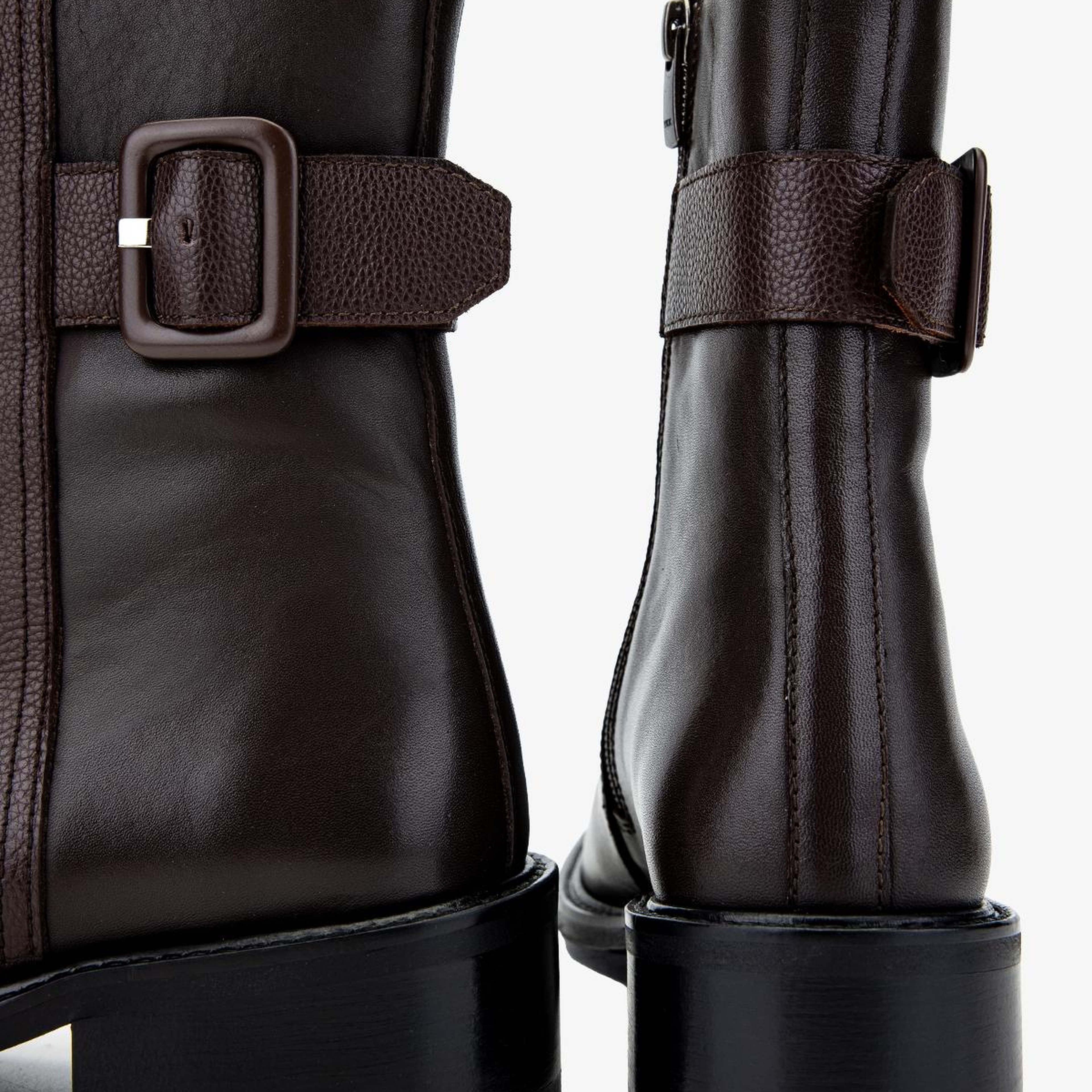 Valmenti Kadın Hakiki Deri Kahverengi Düz Bot