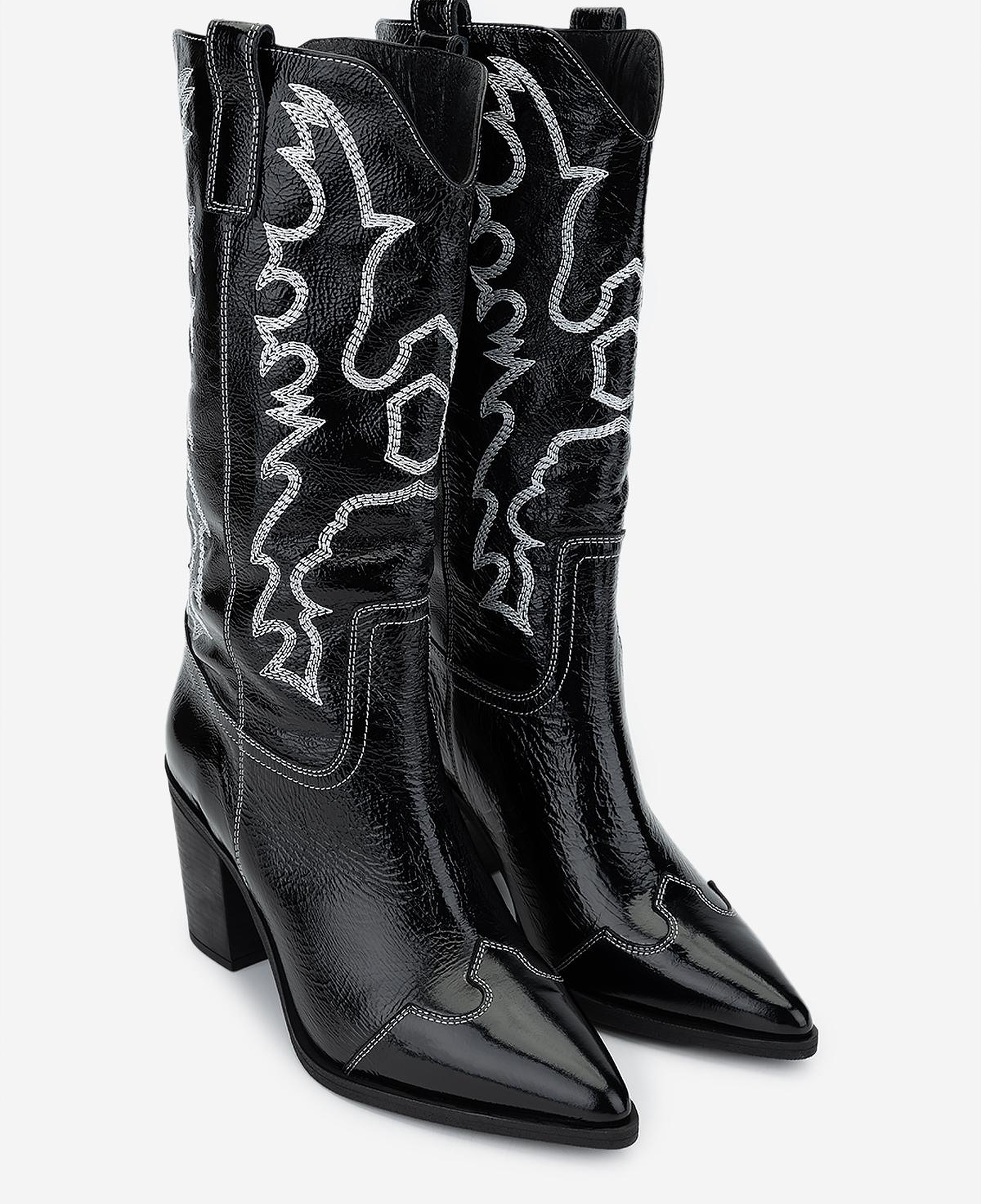 Valmenti Kadın Hakiki Deri Siyah Topuklu Bot