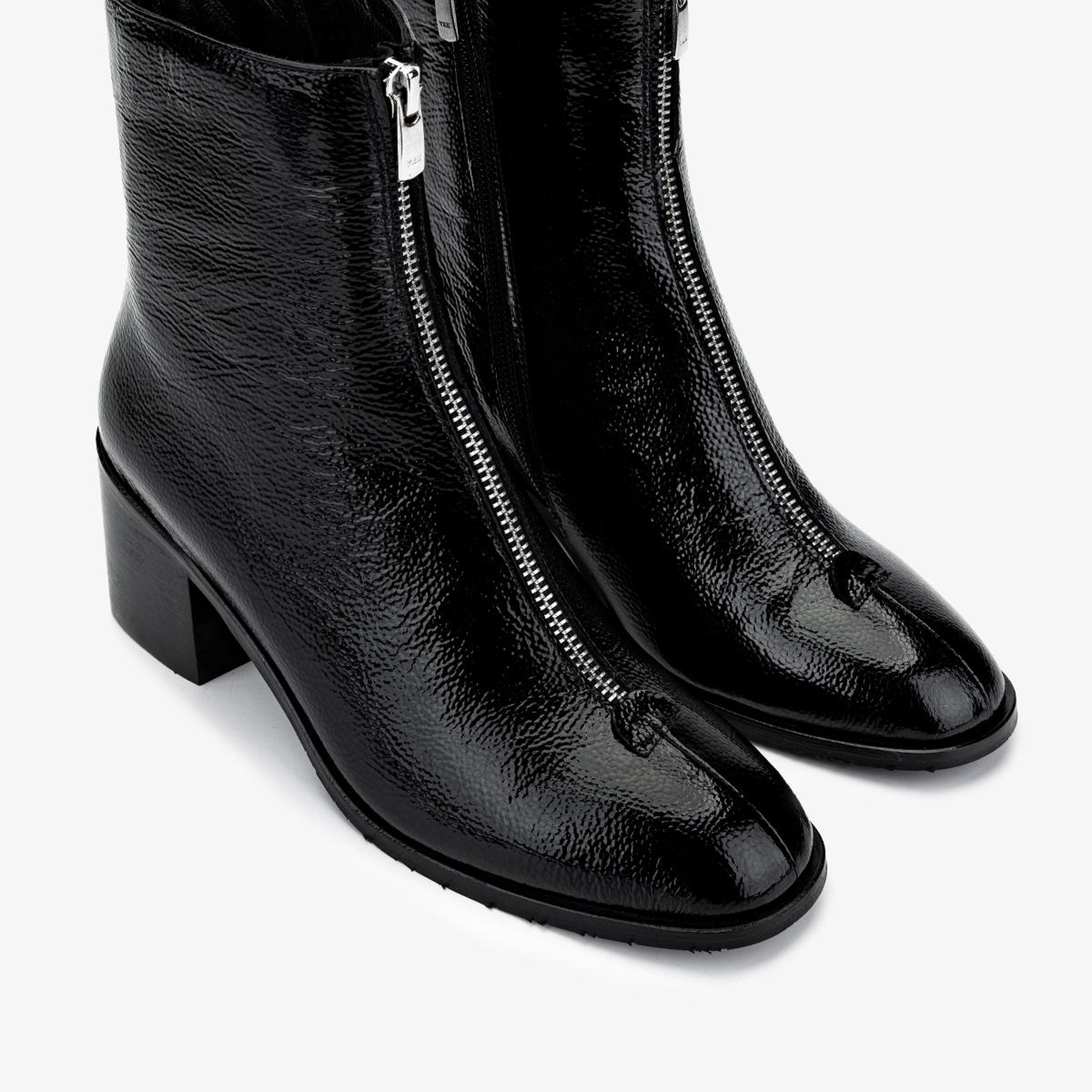 Valmenti Kadın Hakiki Deri Siyah Topuklu Bot