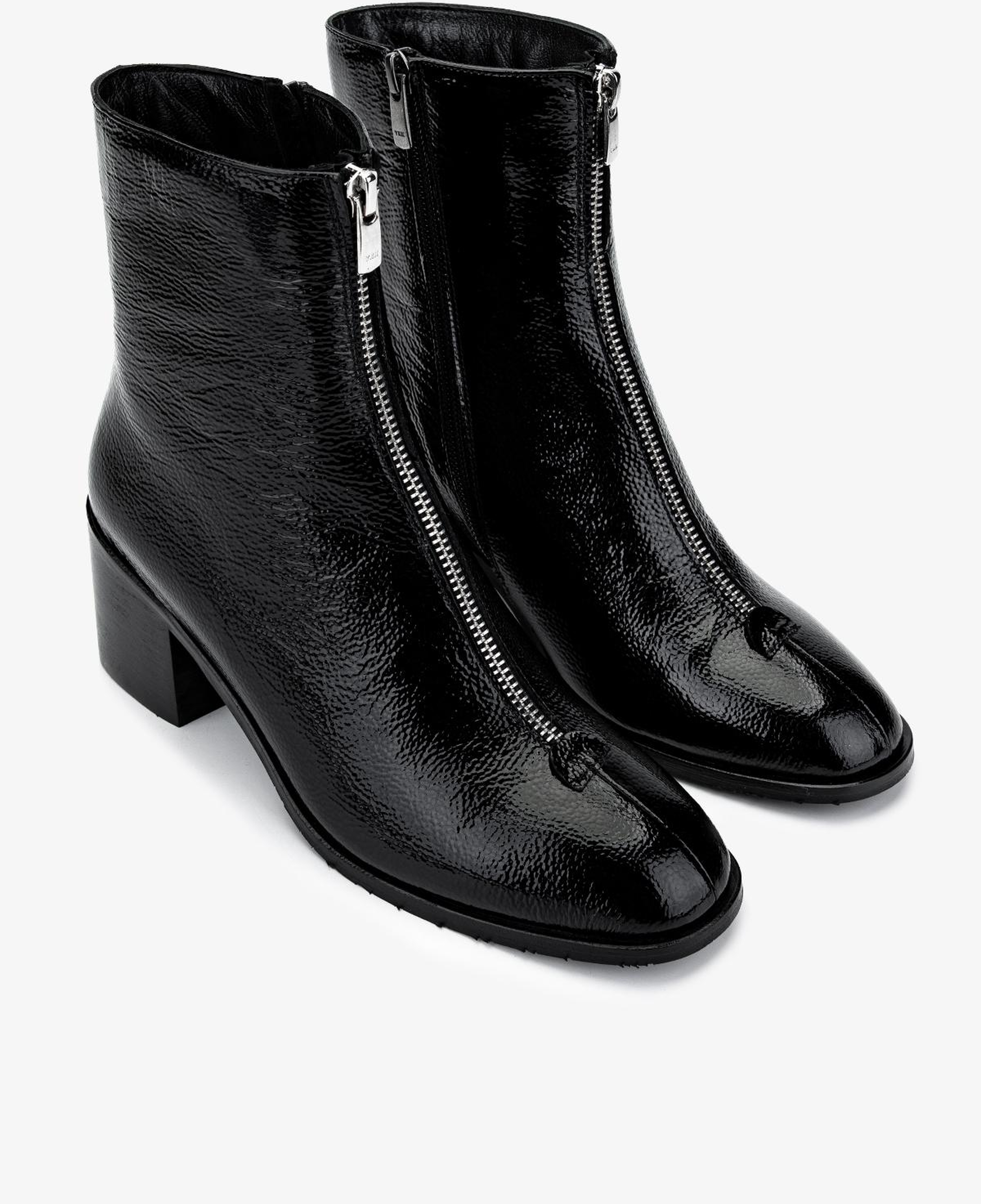 Valmenti Kadın Hakiki Deri Siyah Topuklu Bot