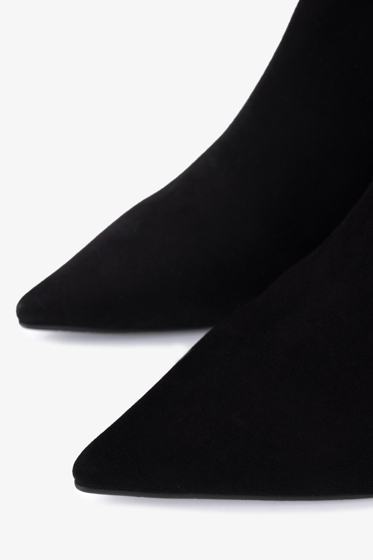 Valmenti Kadın Hakiki Deri Siyah Topuklu Bot