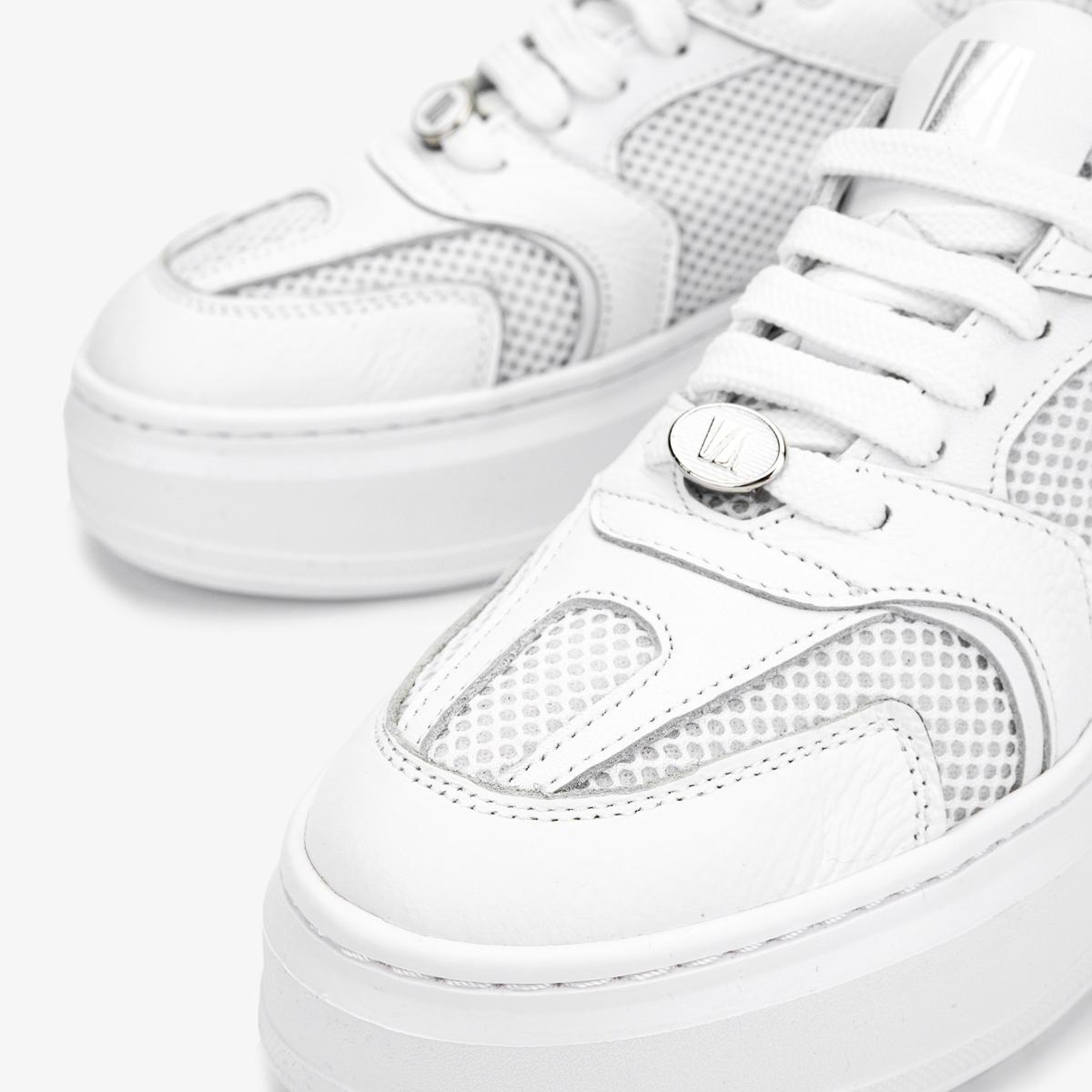 Valmenti Kadın Deri & Tekstil Beyaz Sneakers & Spor Ayakkabı