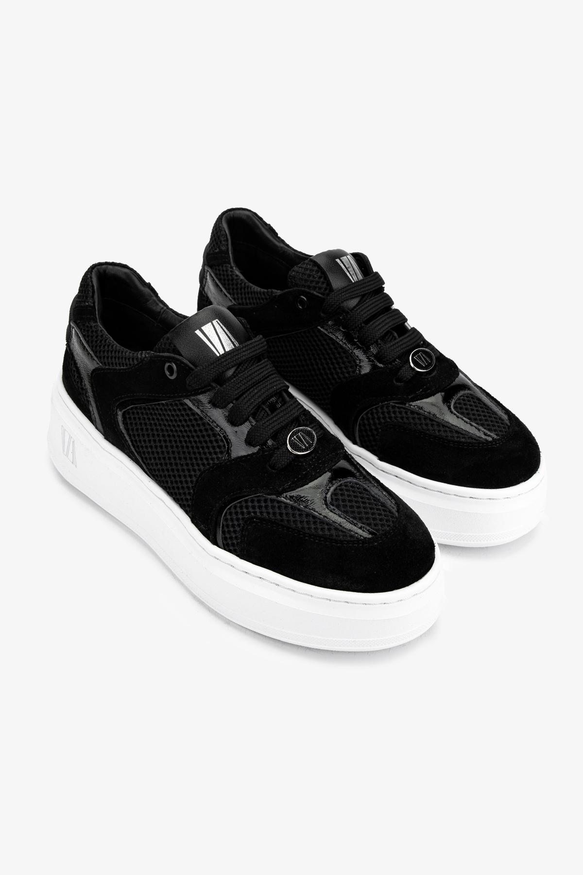 Valmenti Kadın Deri & Tekstil Siyah Sneakers & Spor Ayakkabı