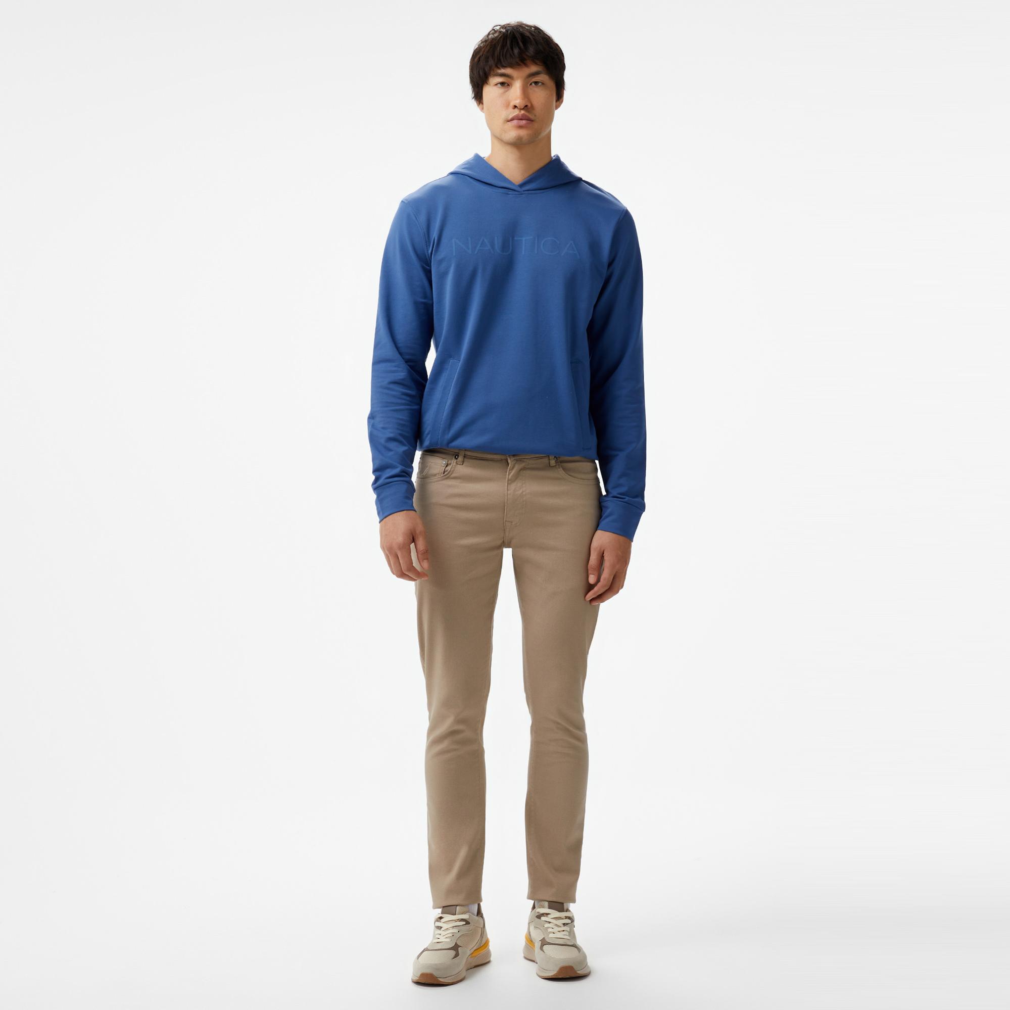 Nautica Erkek Mavi Standart Fit Sweatshirt