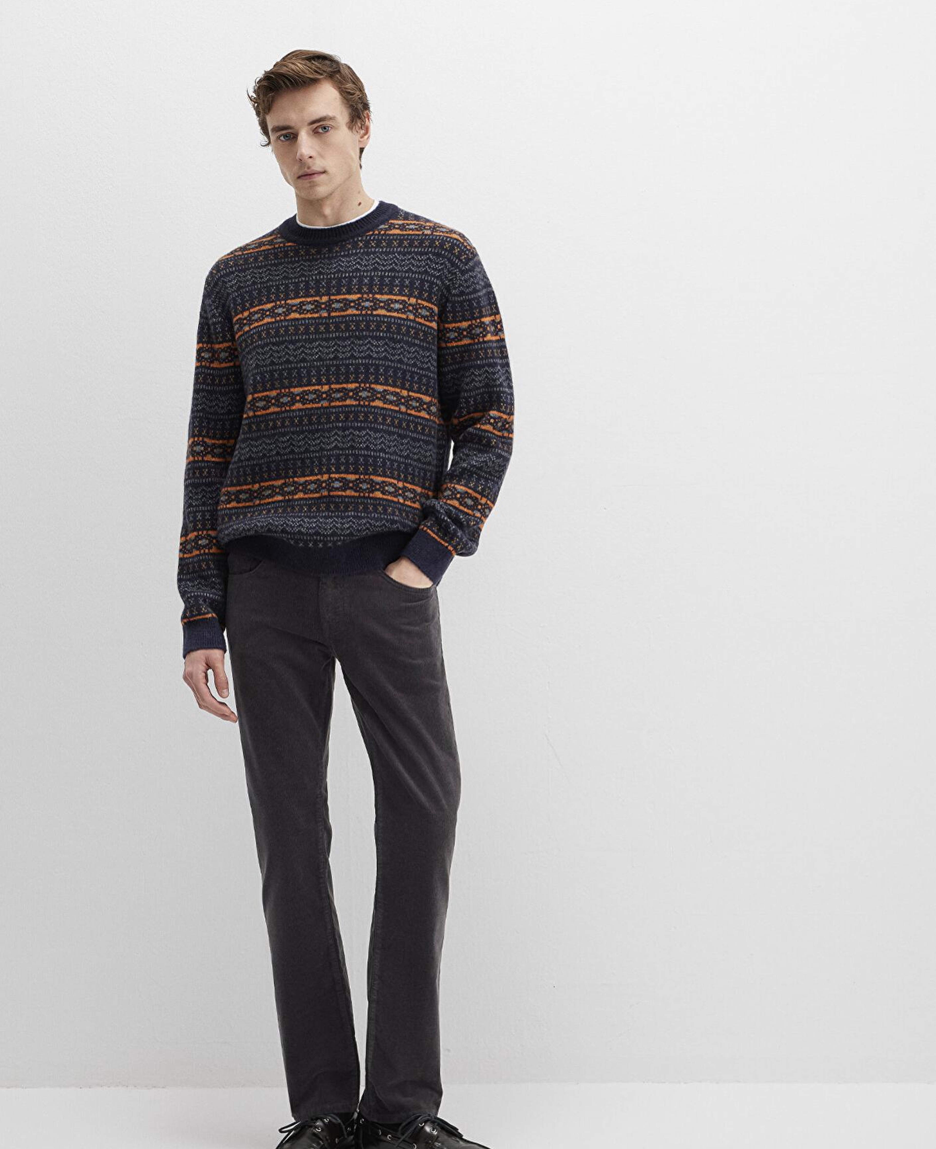 Mavi Martin Koyu Antrasit Kadife Pantolon 0037835665