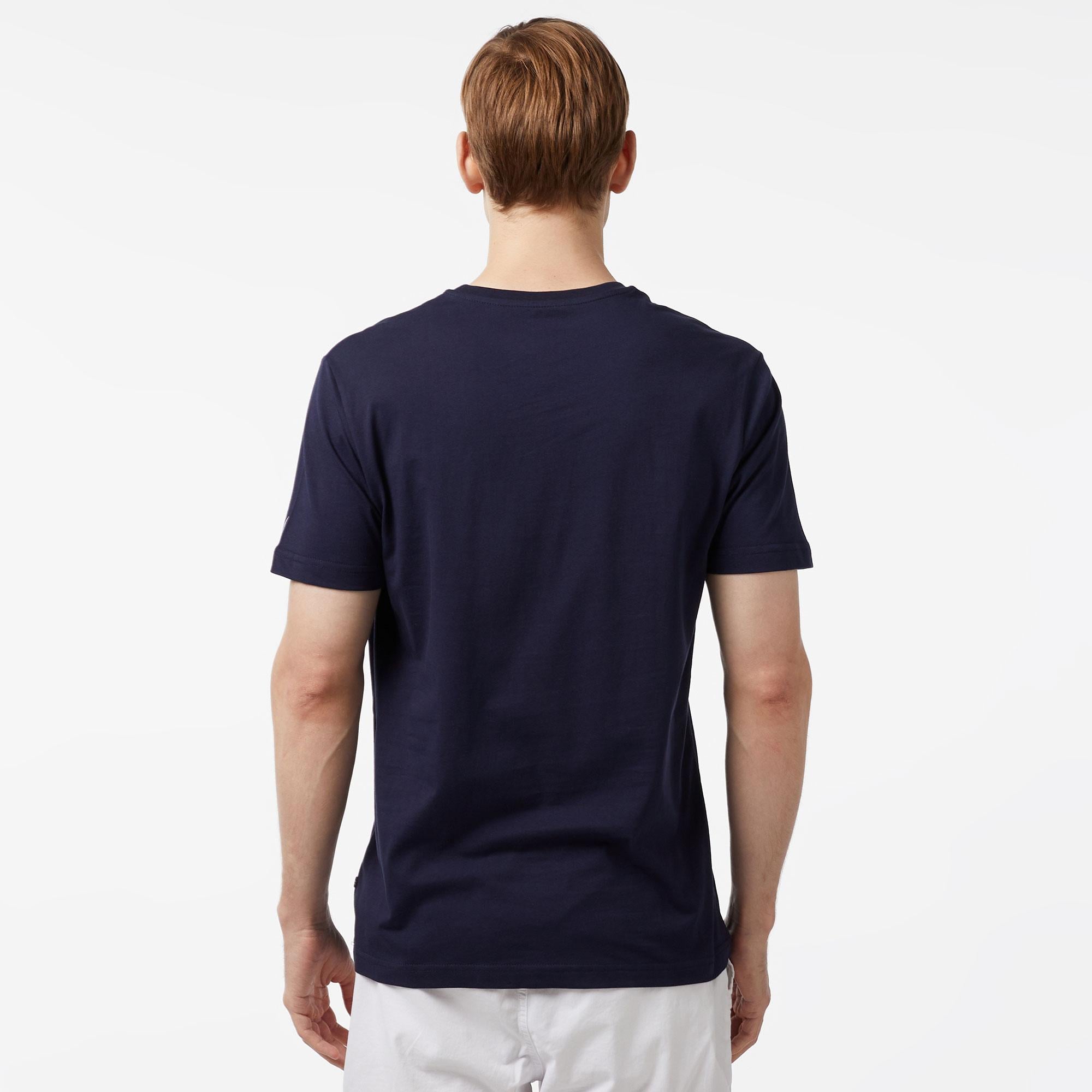 Nautica Erkek Lacivert Standart Fit Kısa Kollu Baskılı T-Shirt